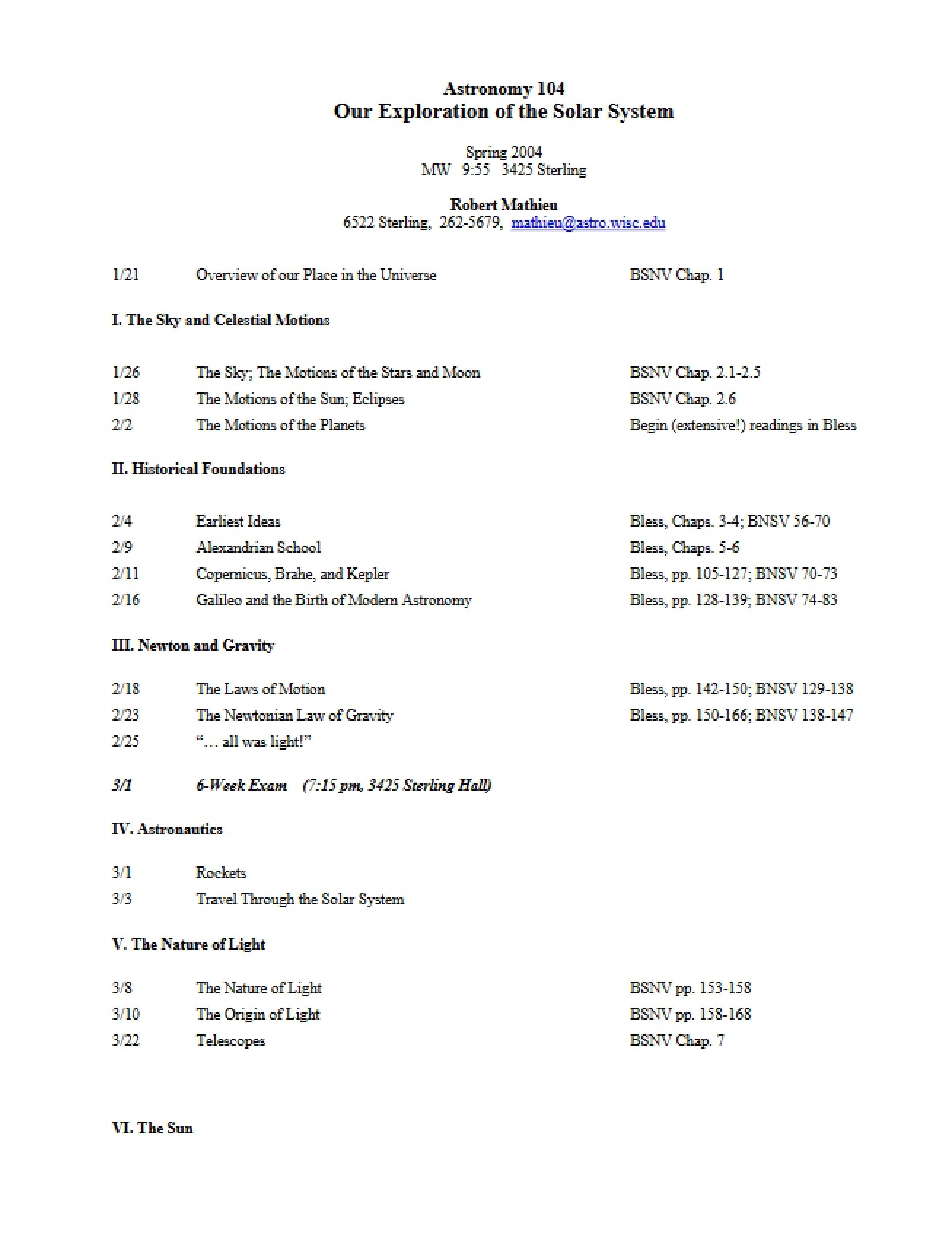 Course Plan
