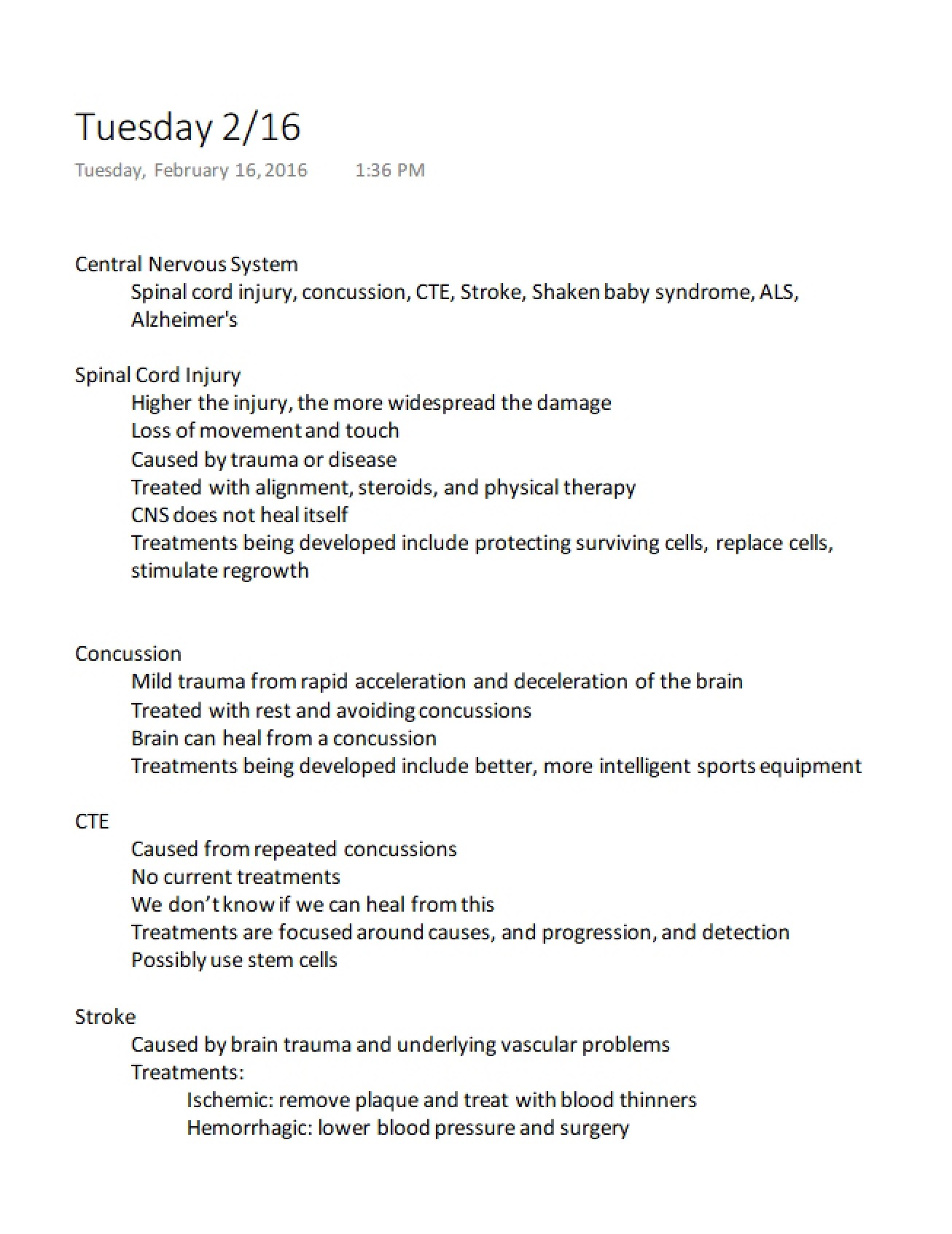 CNS Overview