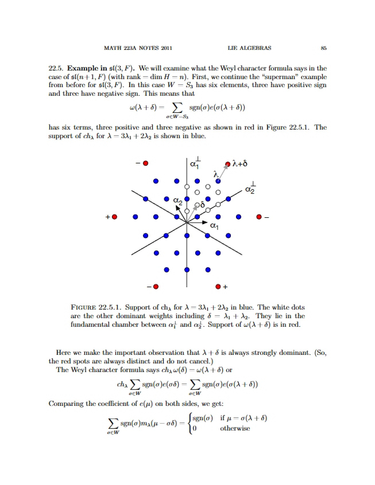 Lie Algebras 2011 Notes - Part 3
