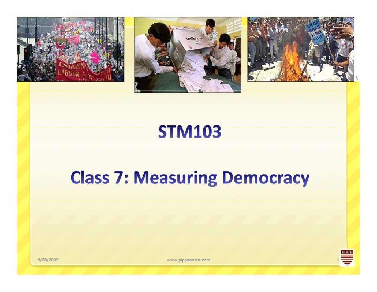 Methods for Measuring Democracy