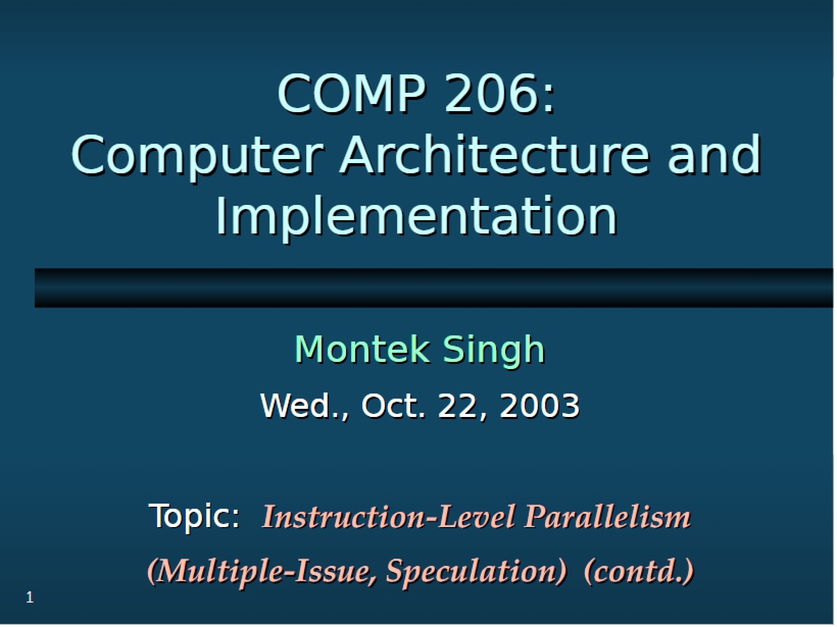 Speculation and Multiple-Issue Parallelism