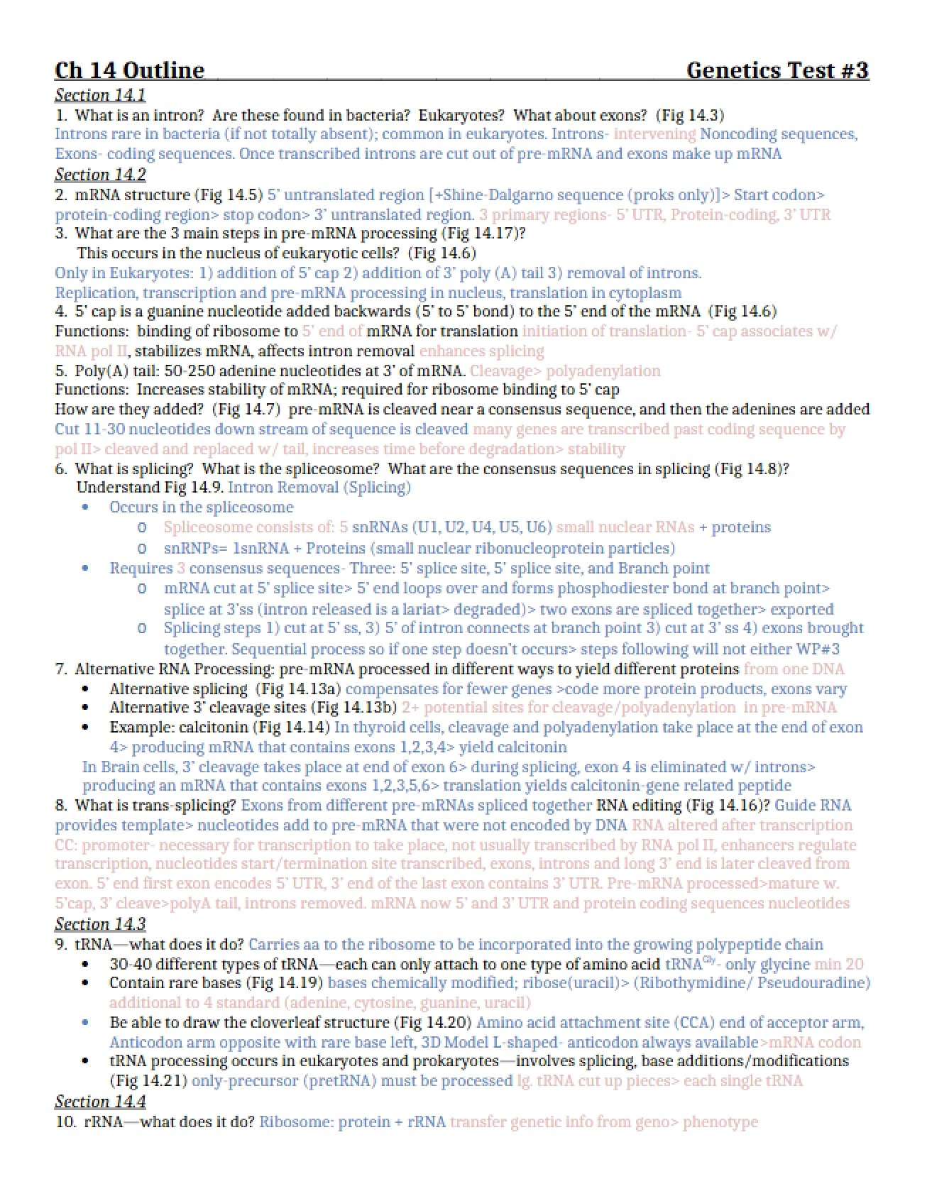 Chapter Fourteen Overview
