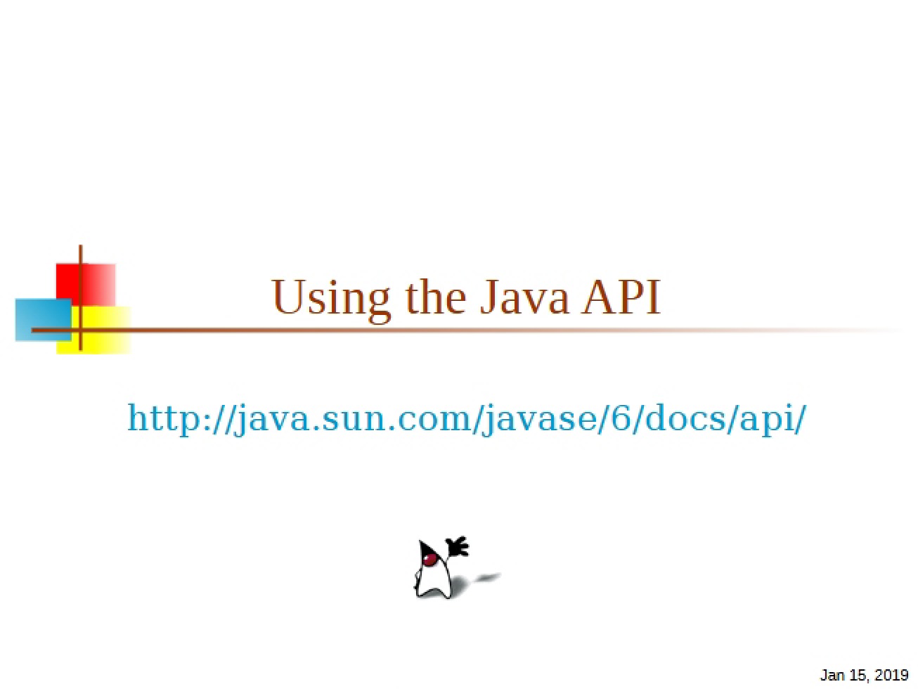 Java API Usage
