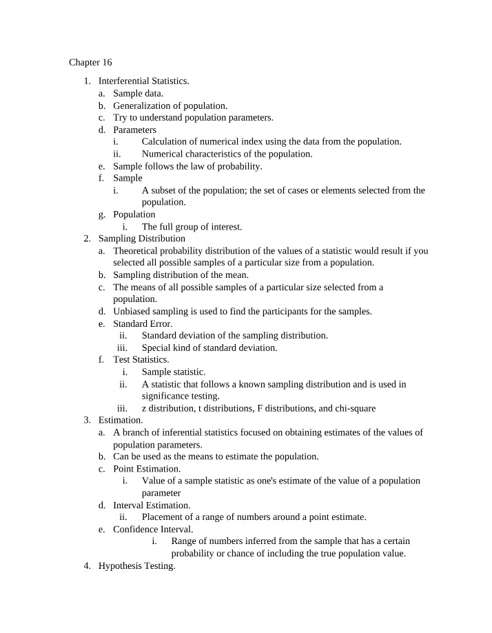 Week 13 Outline