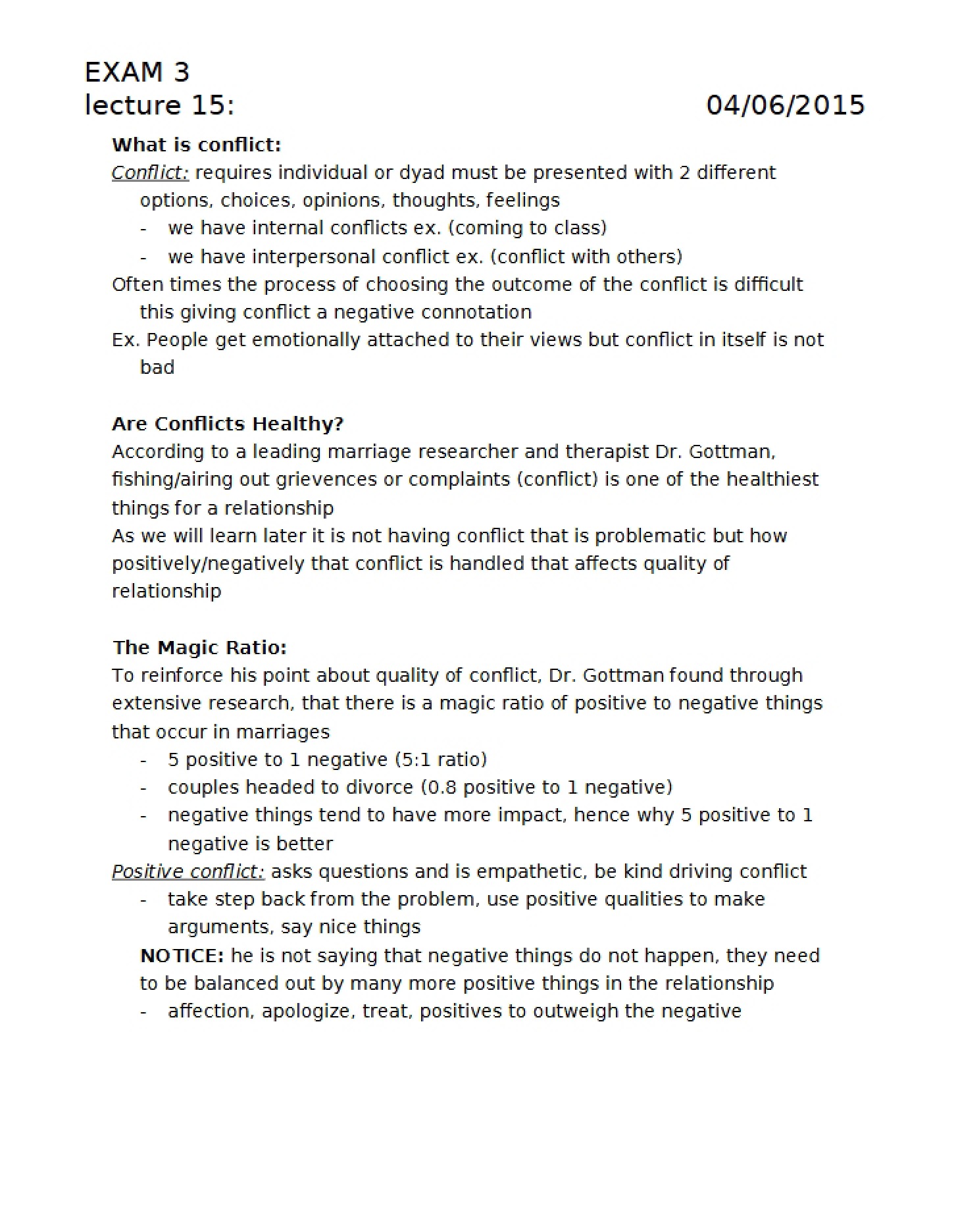 Third Periodical Evaluation