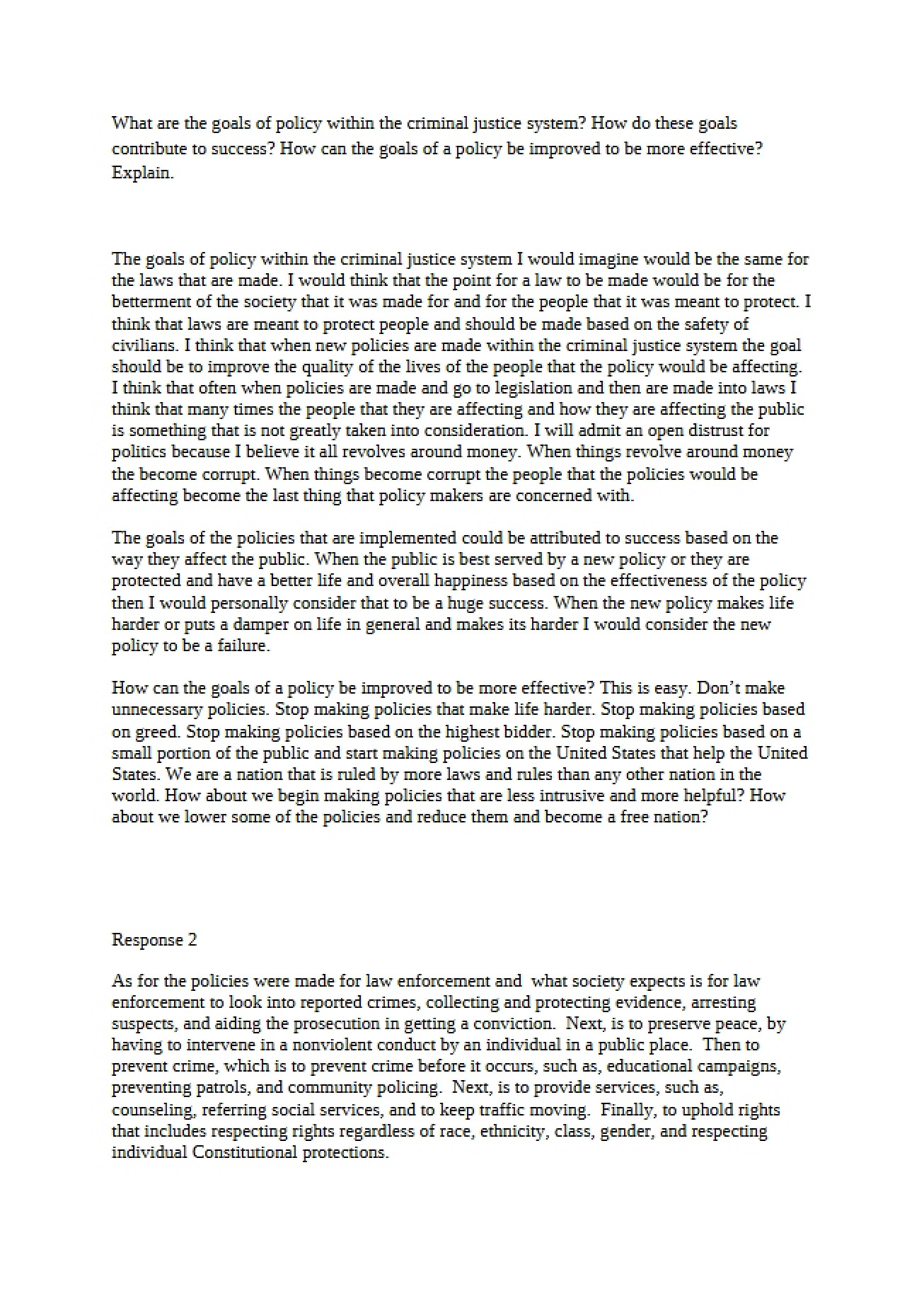 Homework Submission