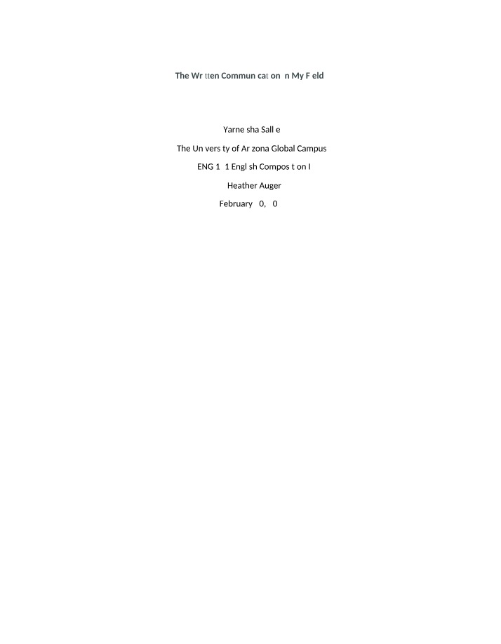 Enhancing Written Communication for Professional Success