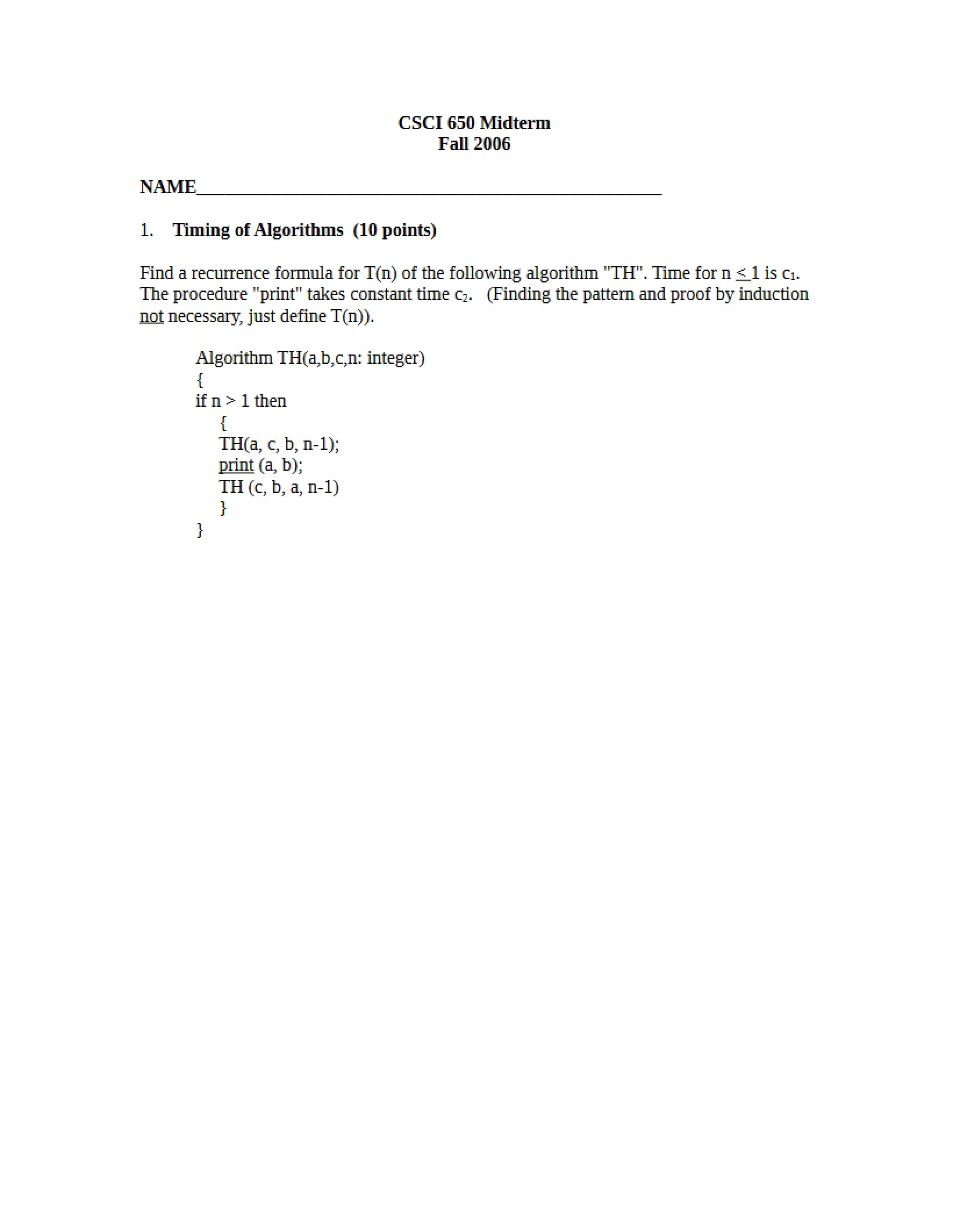 Midterm Assessment