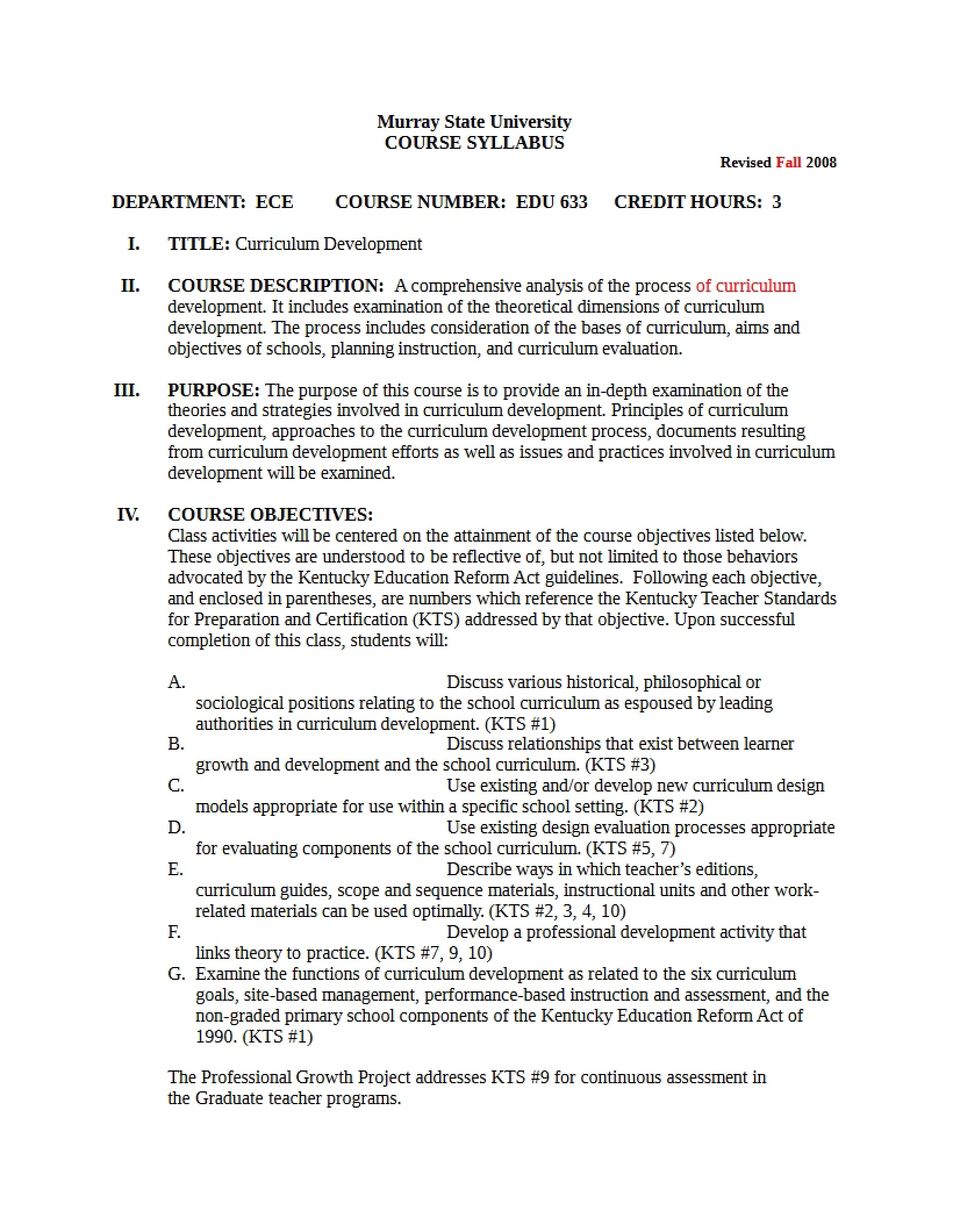 Syllabus