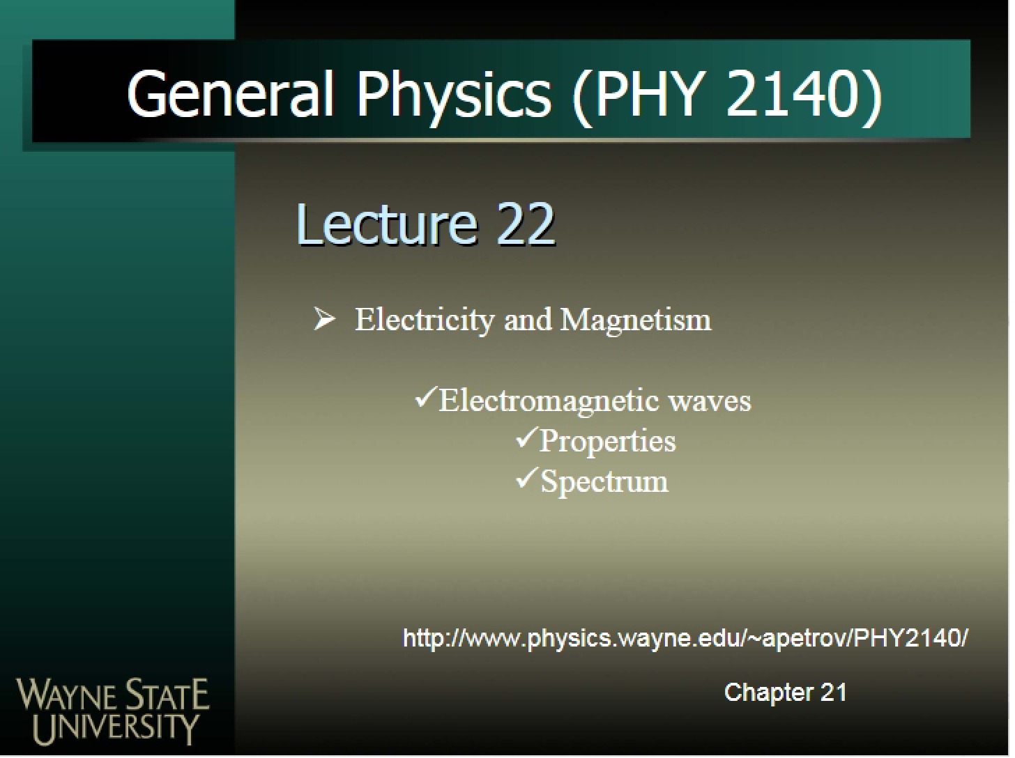 Notes for the Course