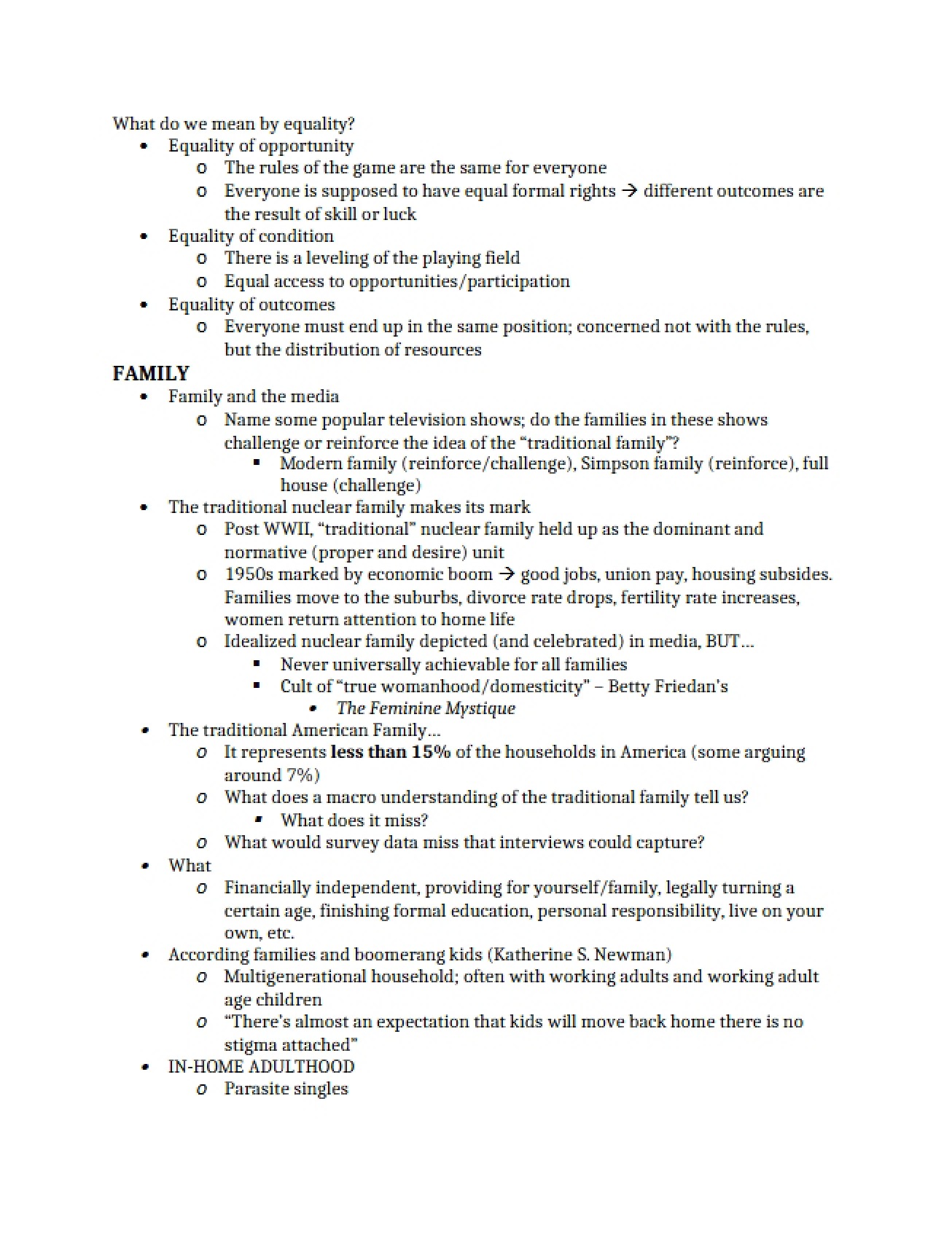 Sociology of Family