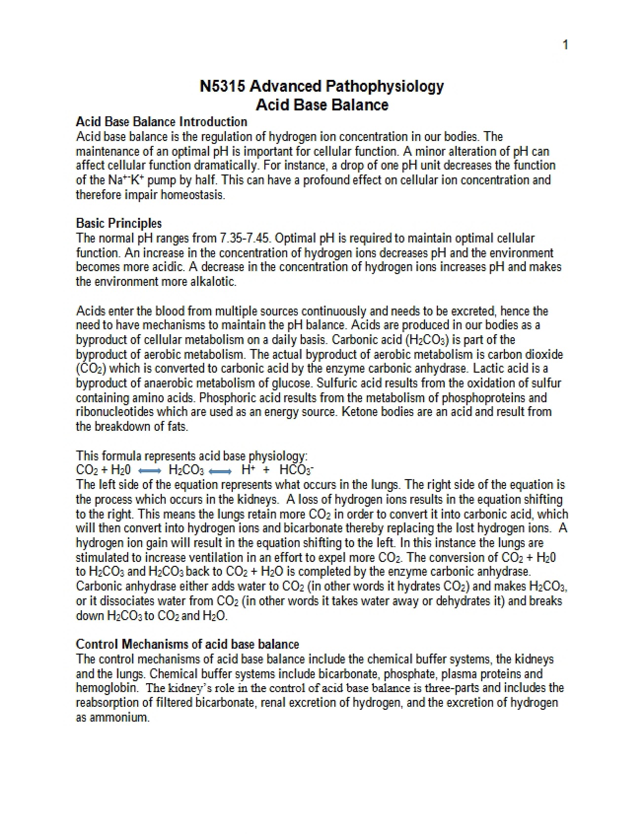Transcript Acid-Base Balance