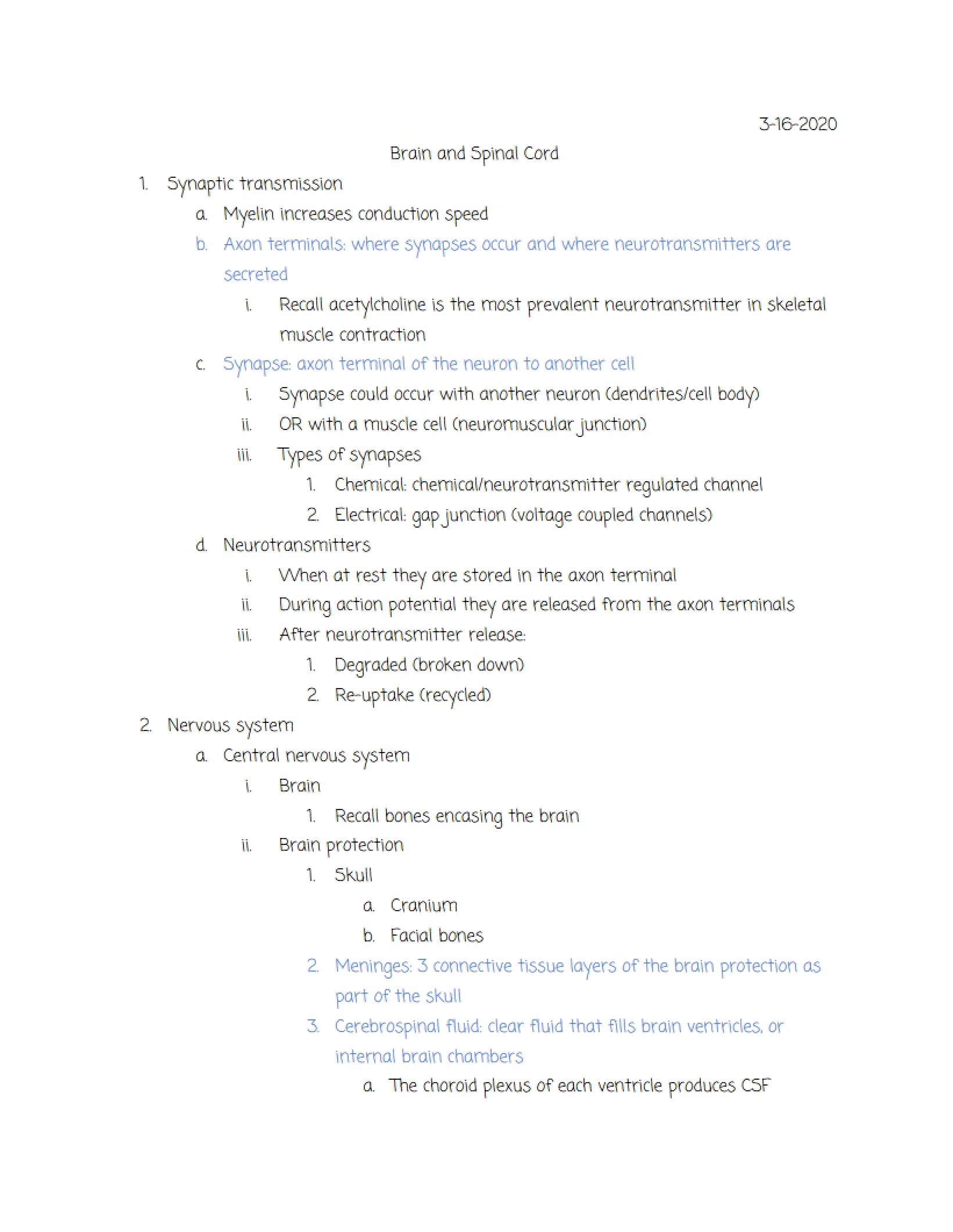 NervousEndocrine System Exercise Three (Part 2)