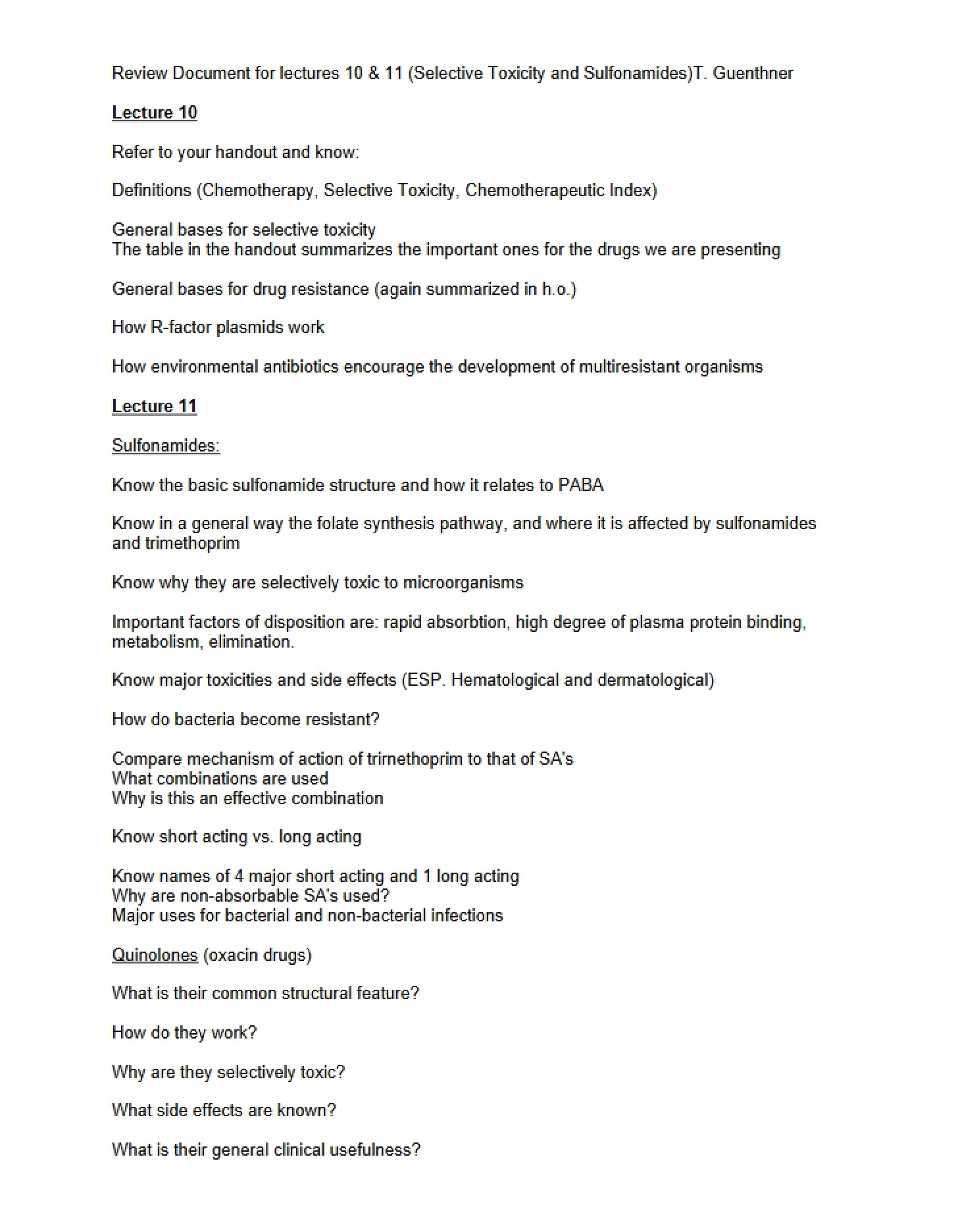 Academic Notes