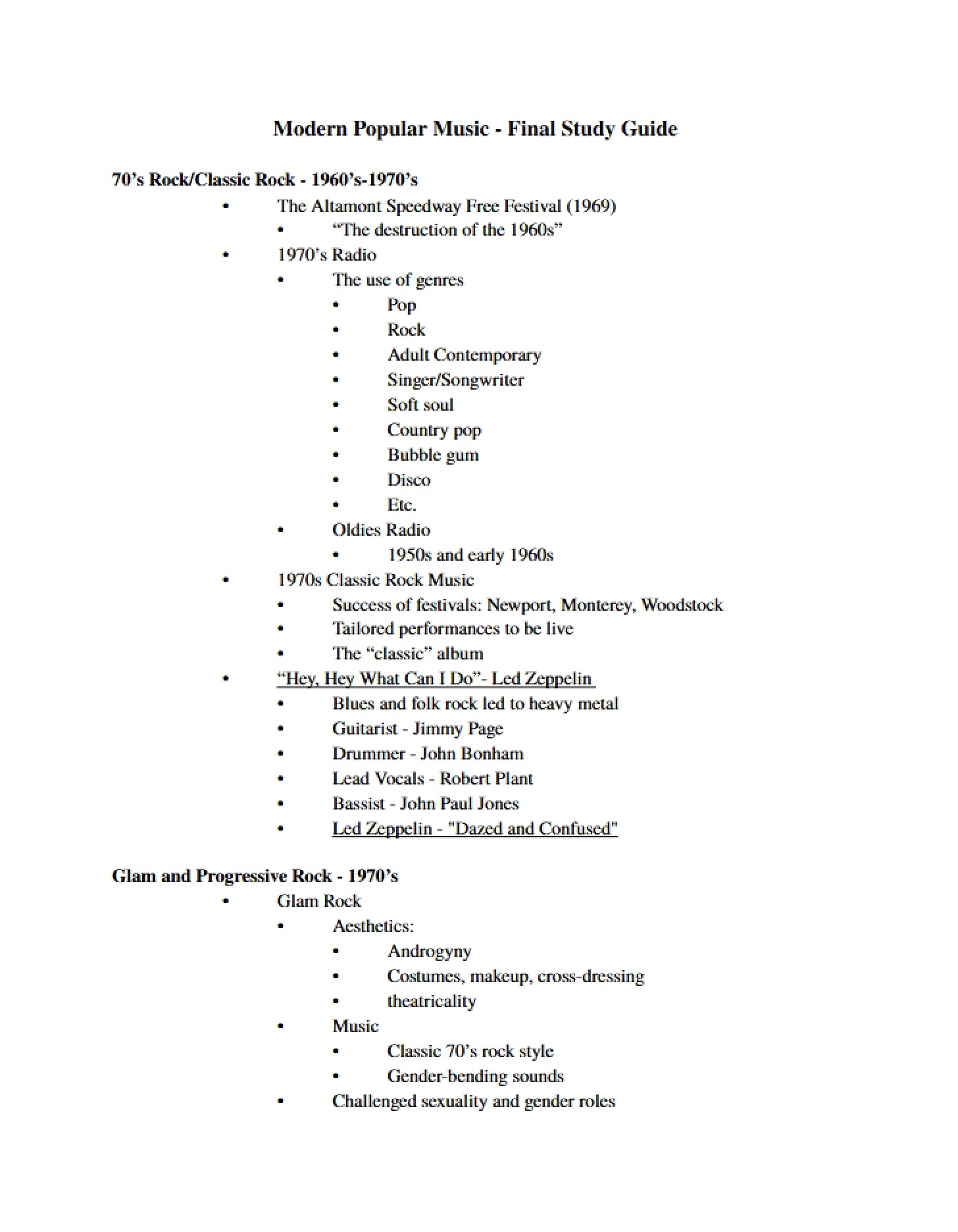 Final Guide Modern Popular Music
