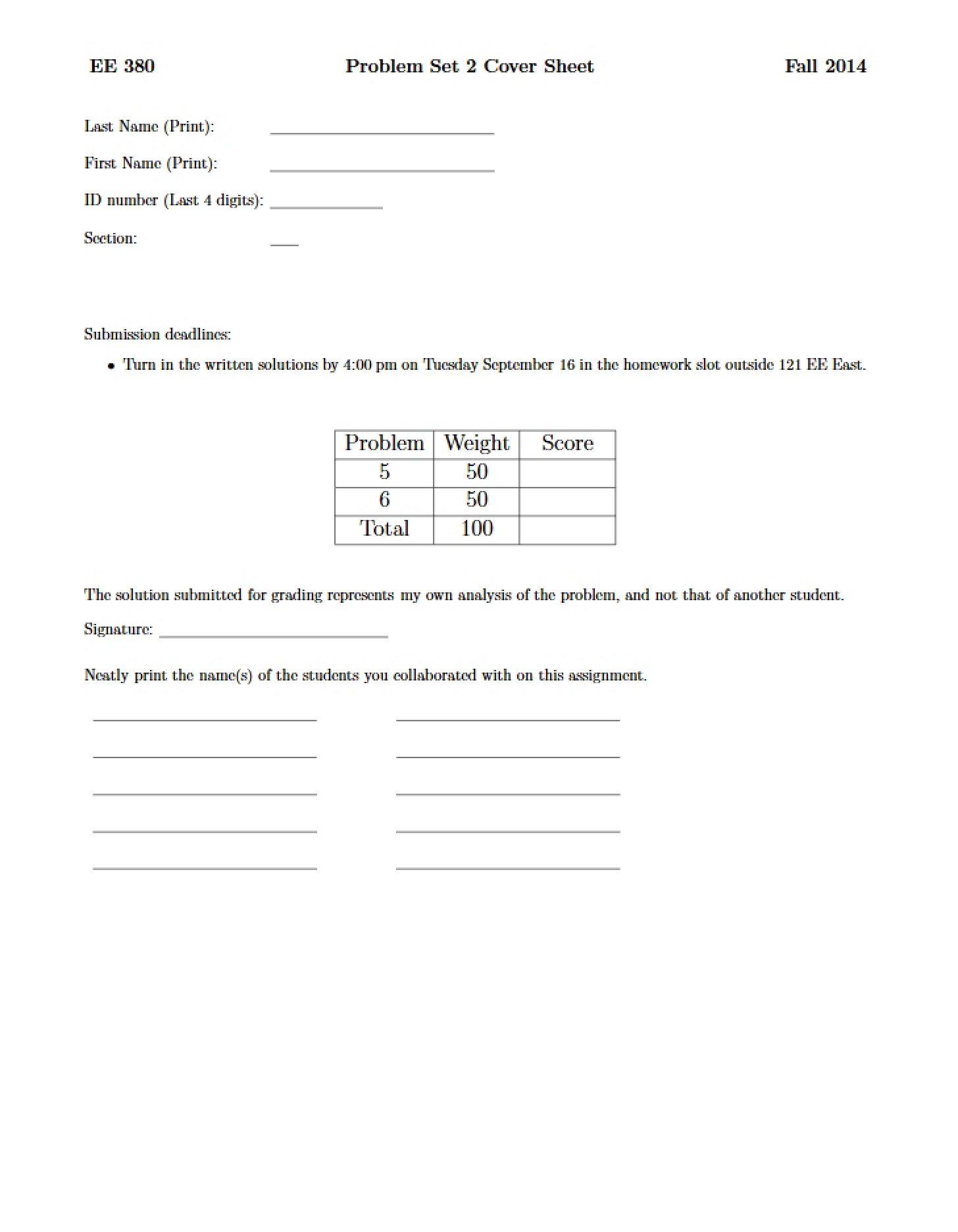 Problem Set No. 2