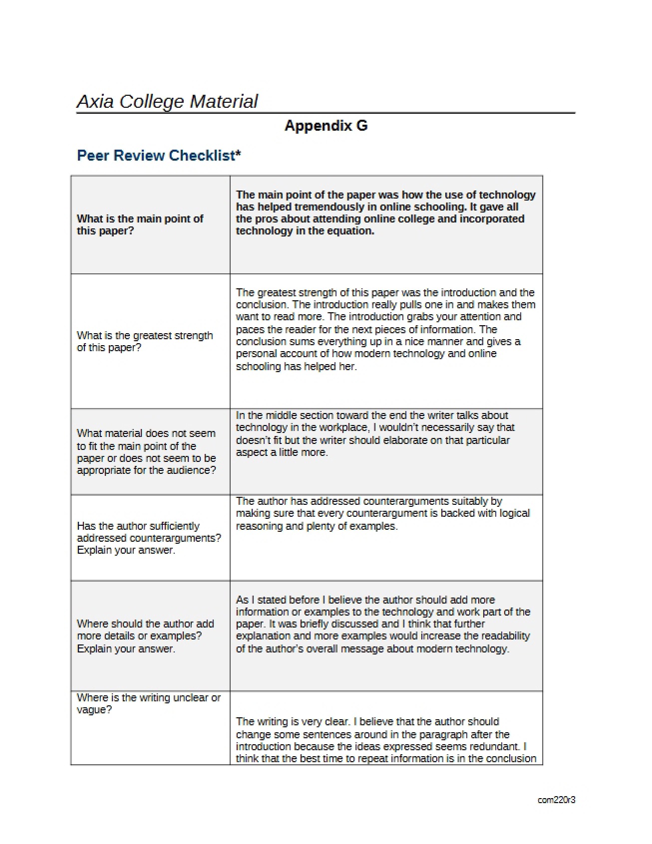 Review Guide