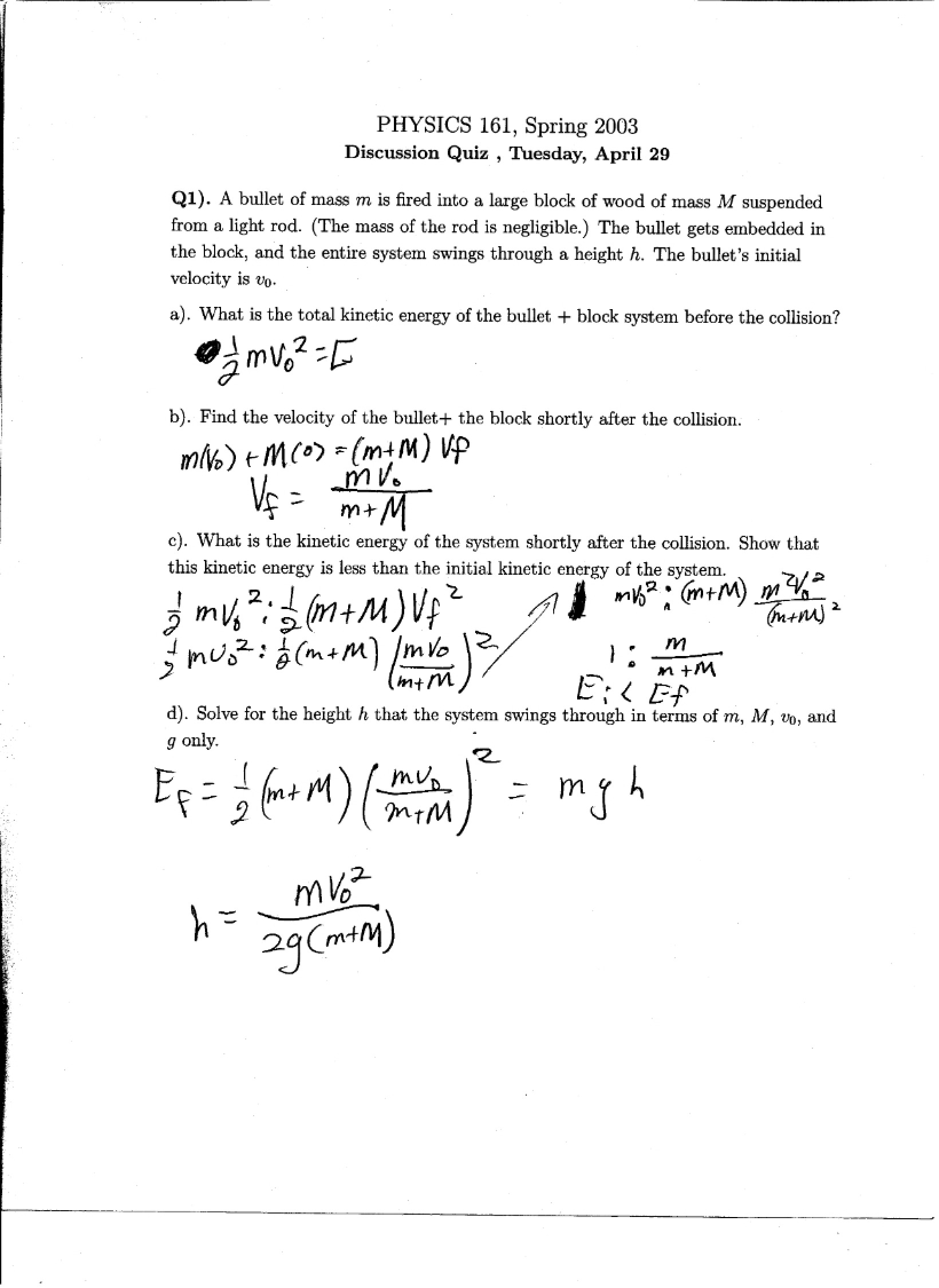 Weekly Discussion Quiz
