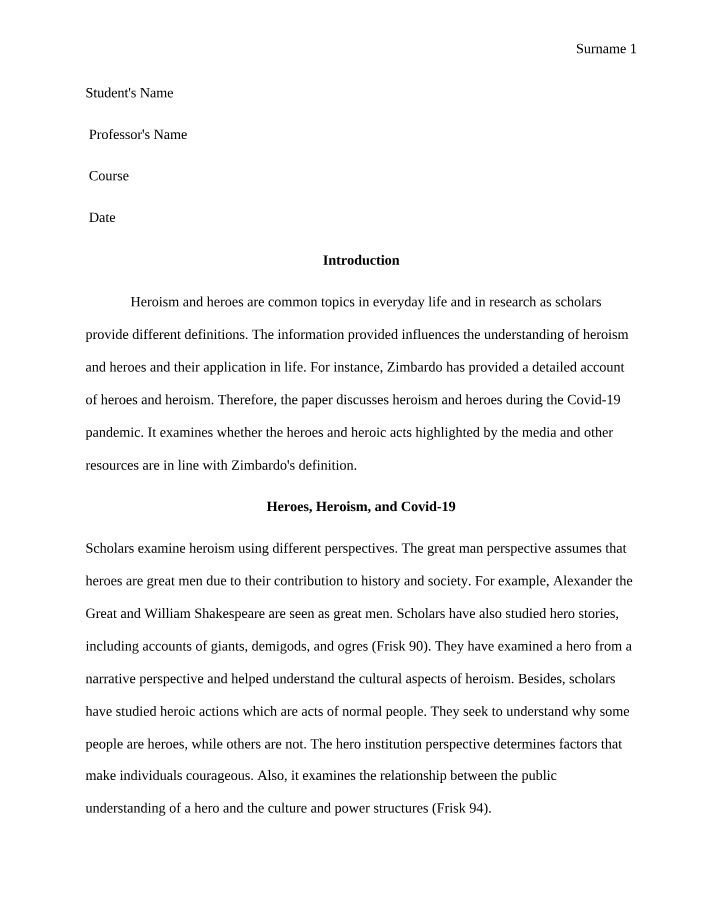 Heroism and Heroes in Research and Everyday Life