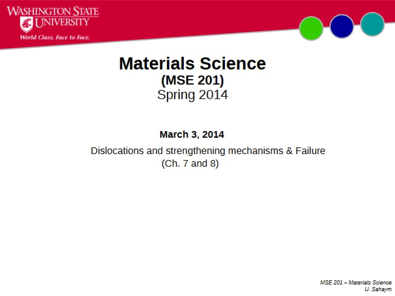 Lecture March 3