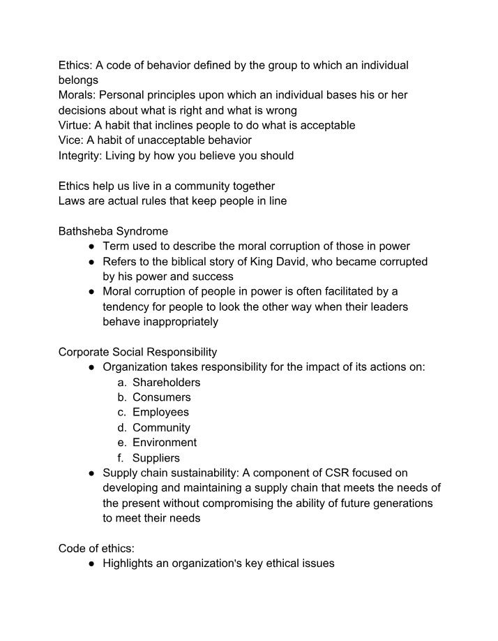 Notes on Data Ethics