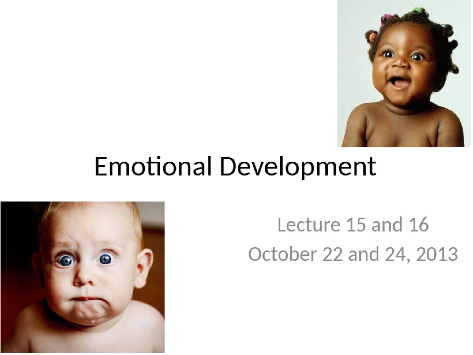 Development of Emotions