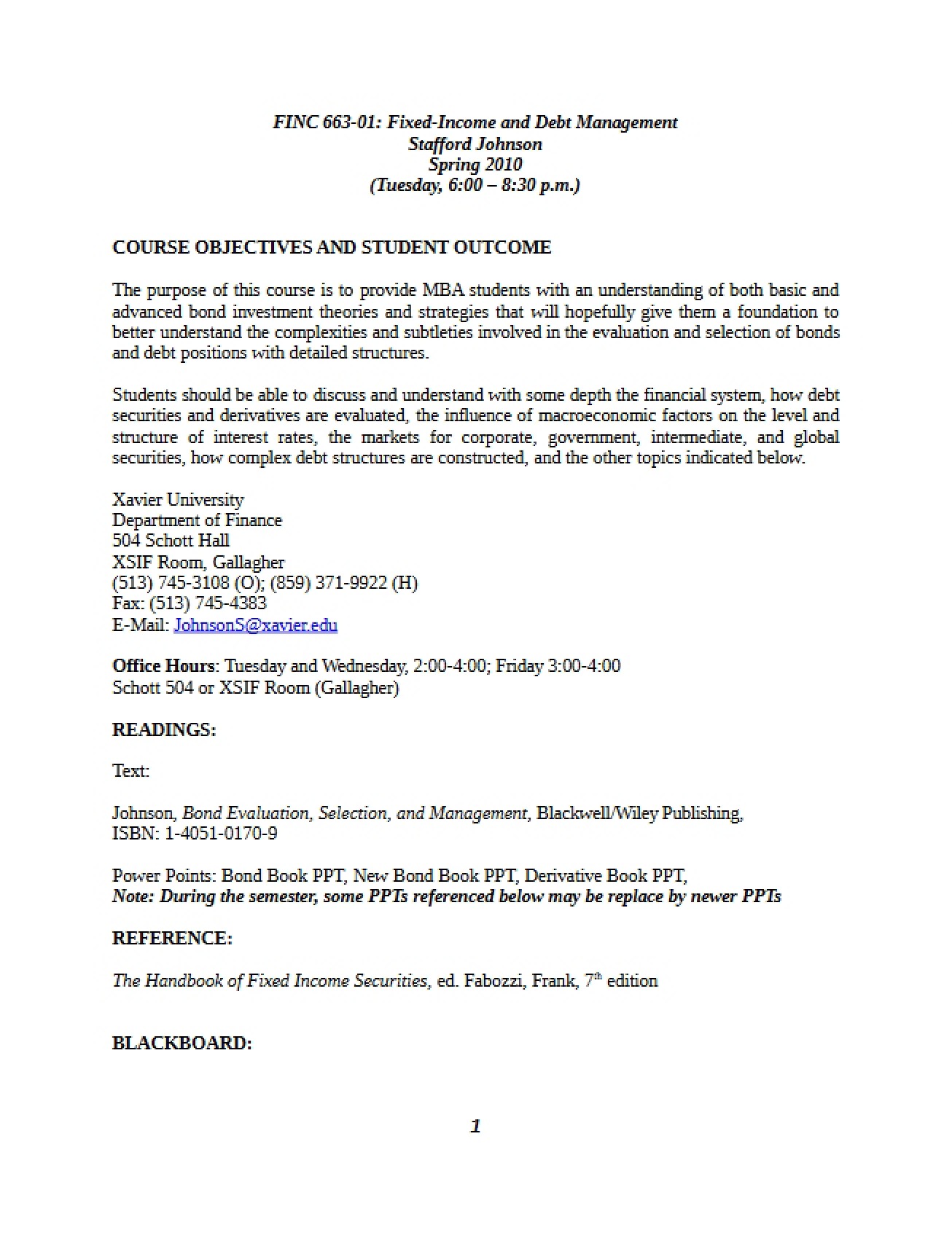 Module Syllabus