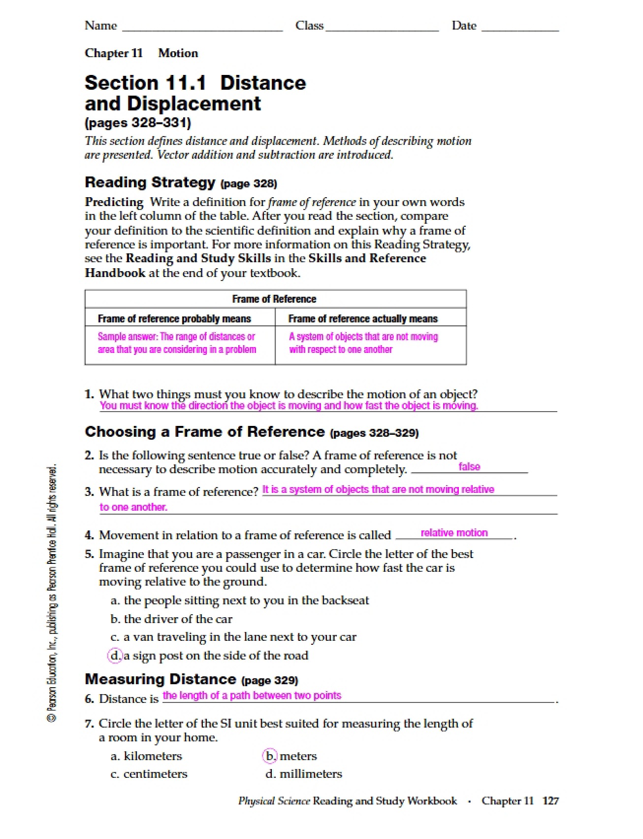 Overview of Motion from Chapter 11