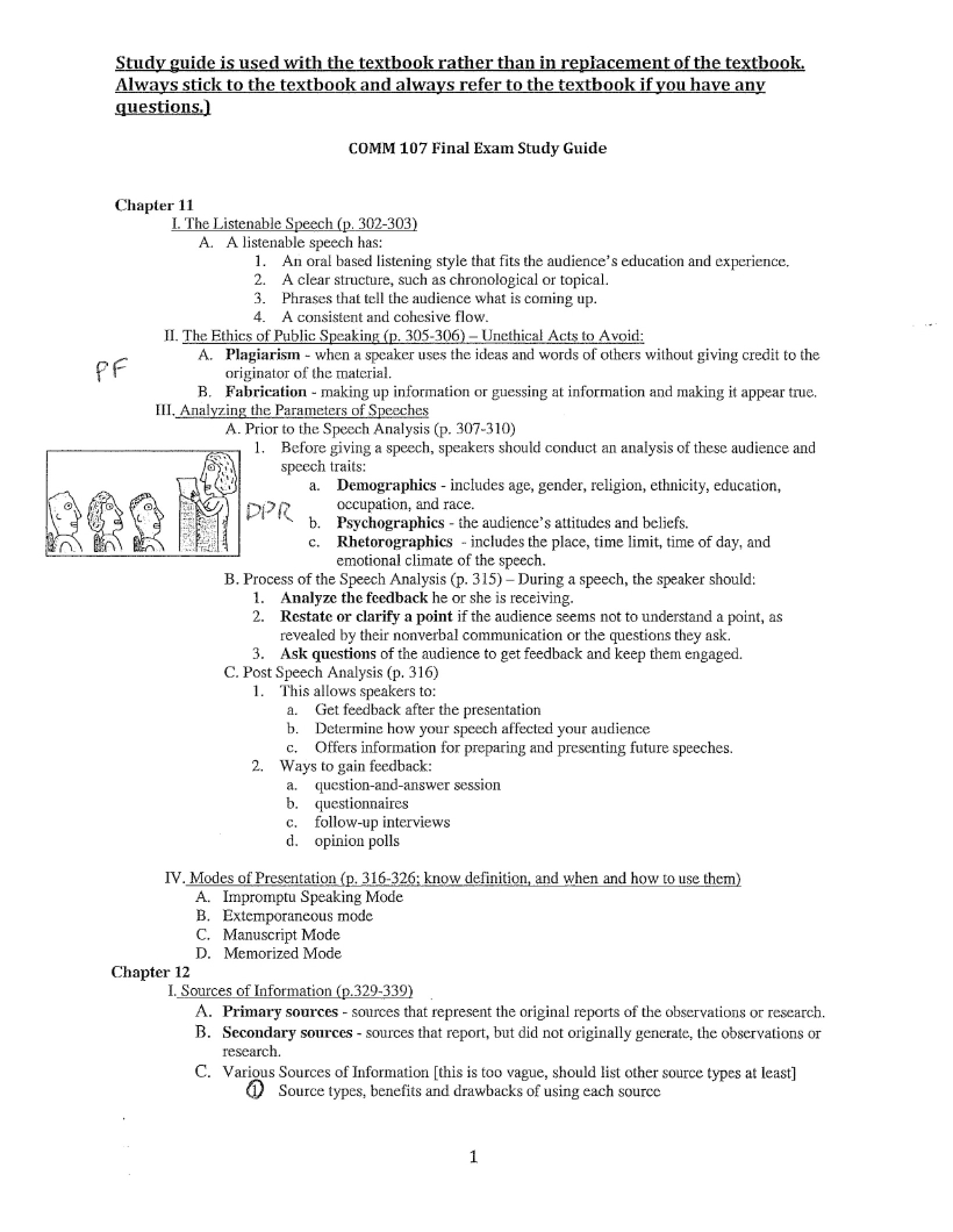 COMM 107 Final Examination