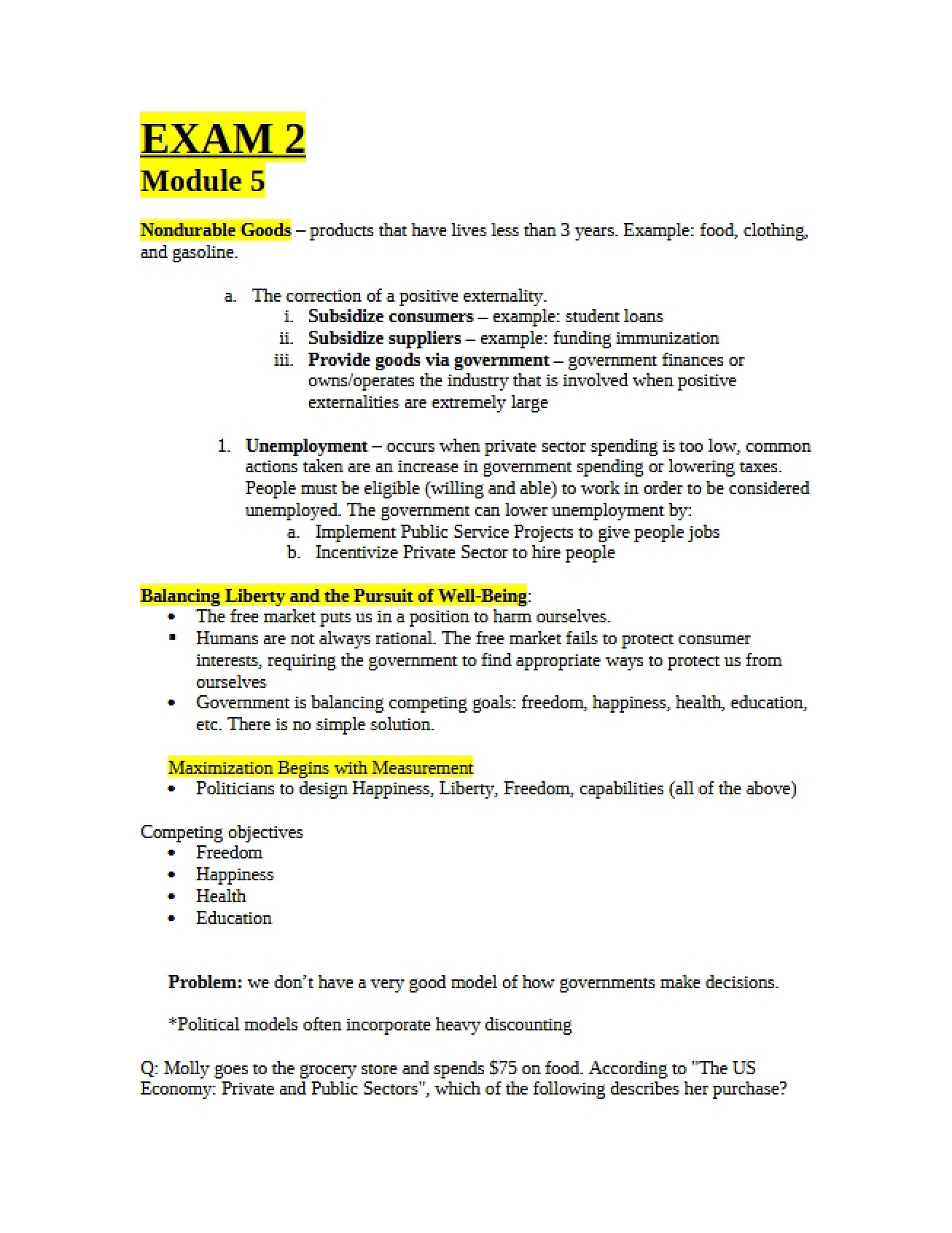 Goods That Are Nondurable