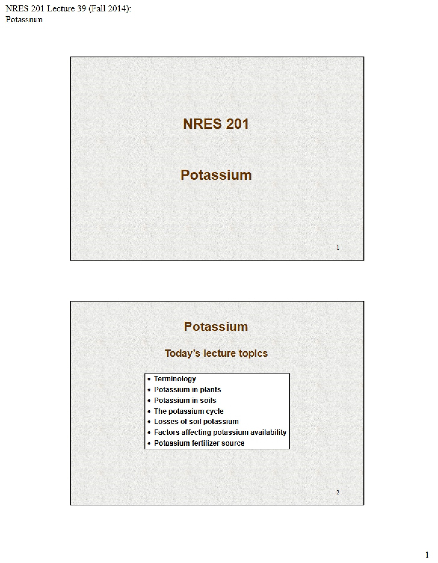 Handouts Potassium