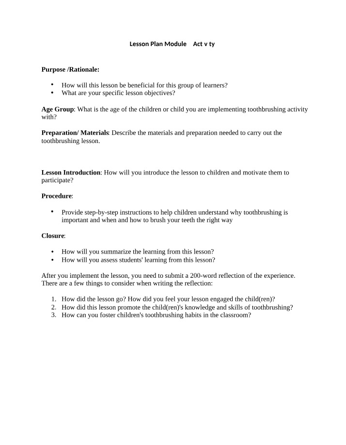 Module 4 Lesson Plan - Activity 5