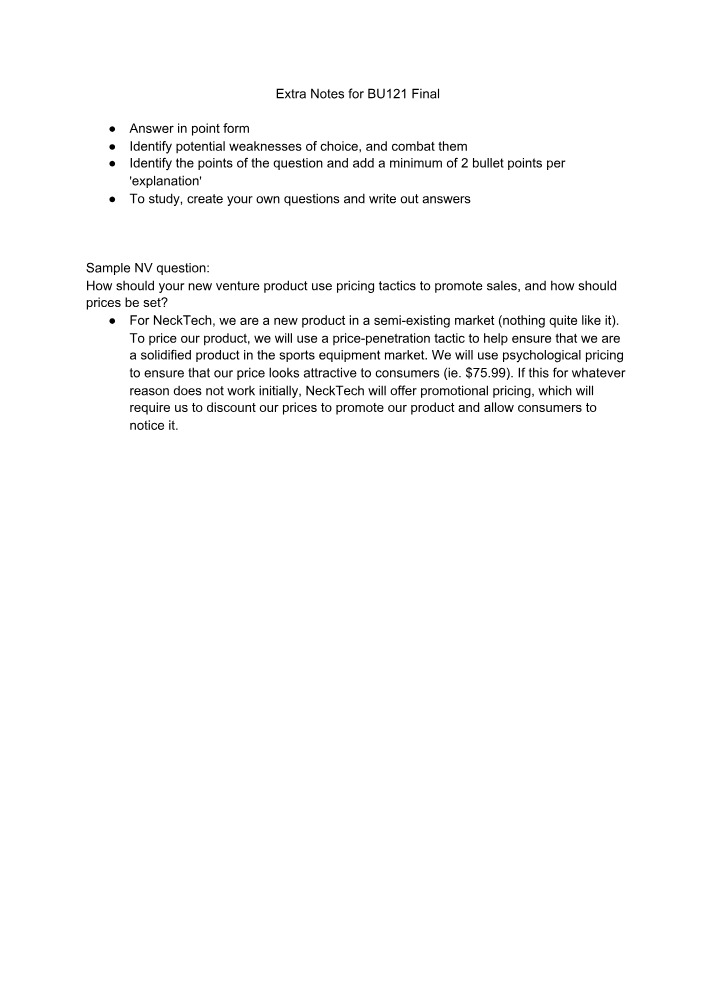 Effective Pricing Tactics for New Venture Sales