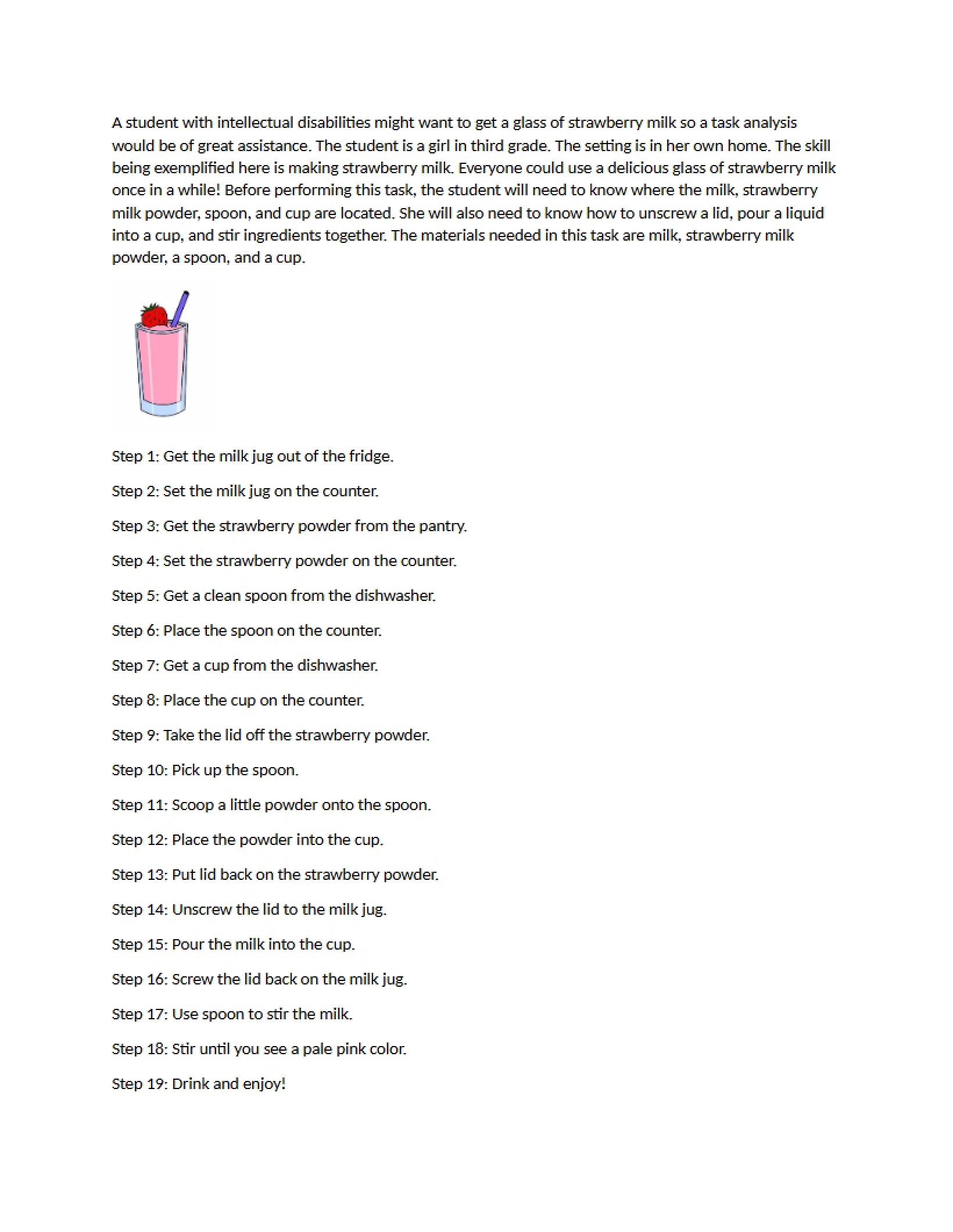 Analysis of Tasks