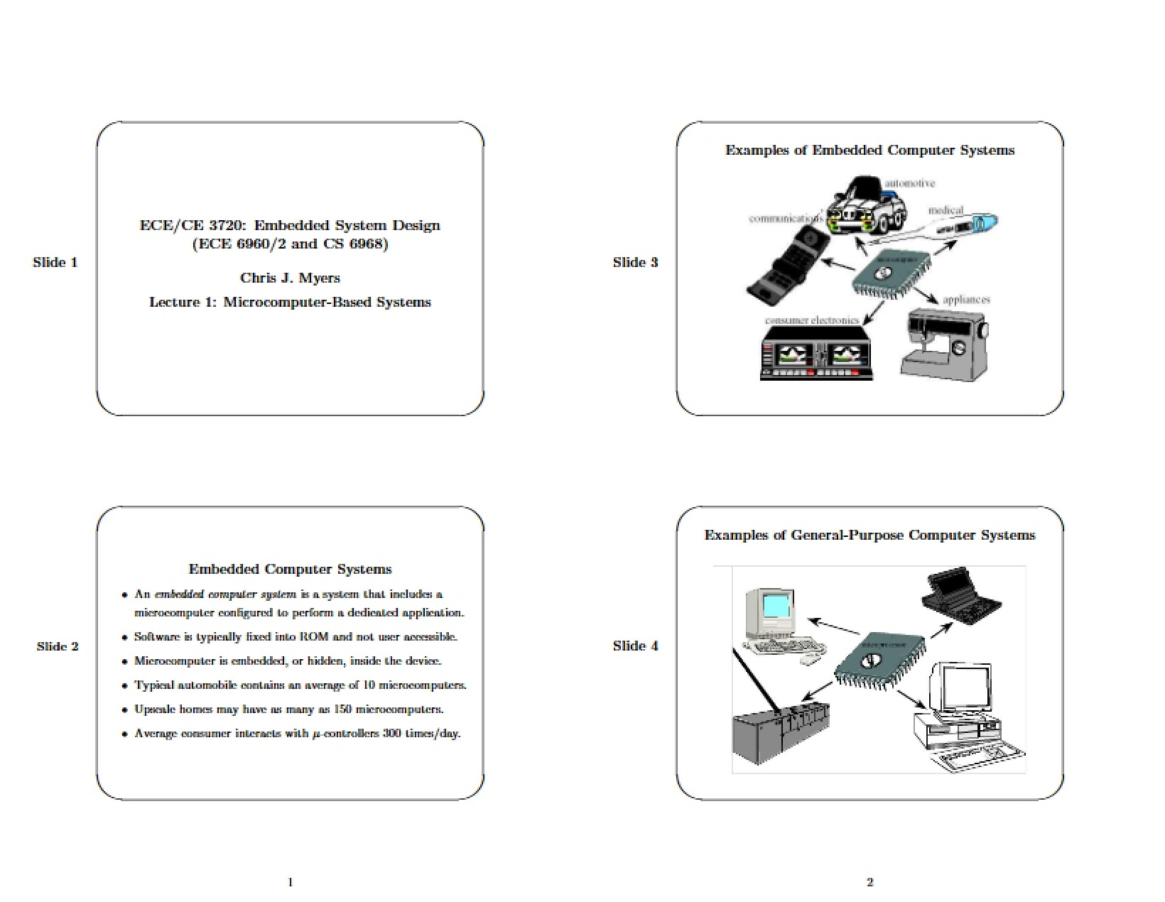 Systems Based on Microcomputers