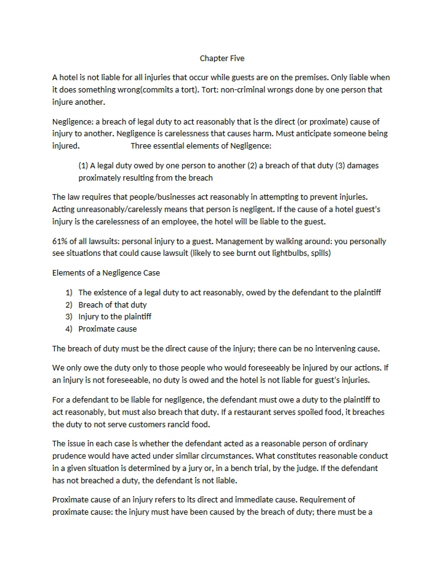 Section Five Principles