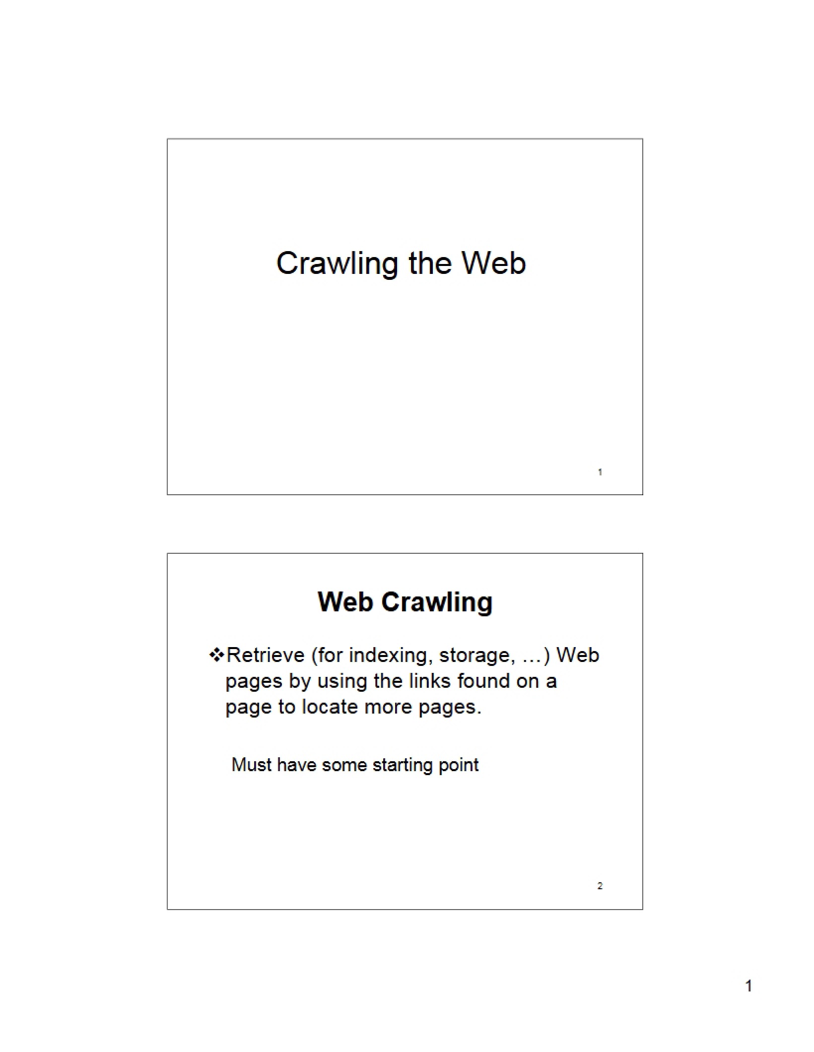 Web Crawling