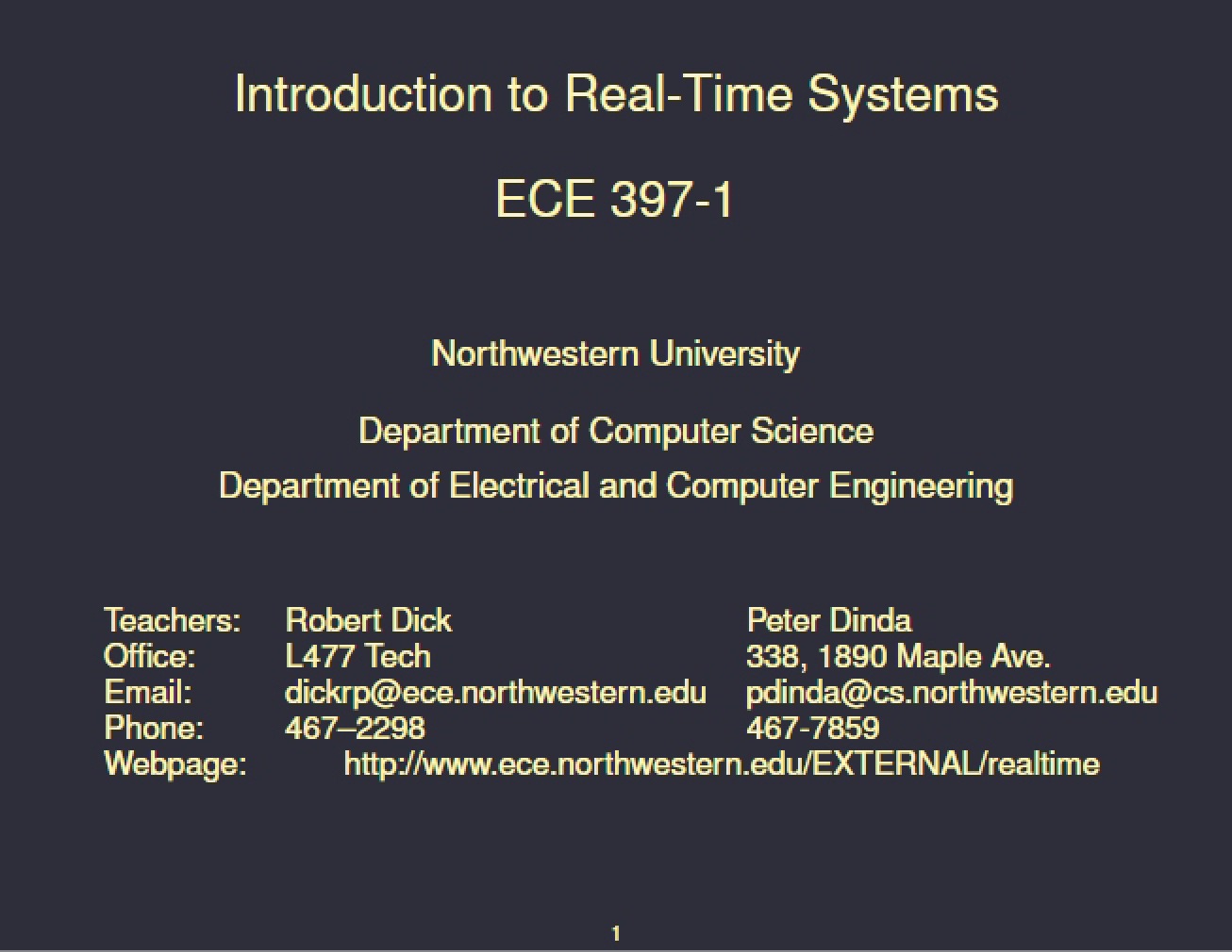 Real-Time Systems Intro