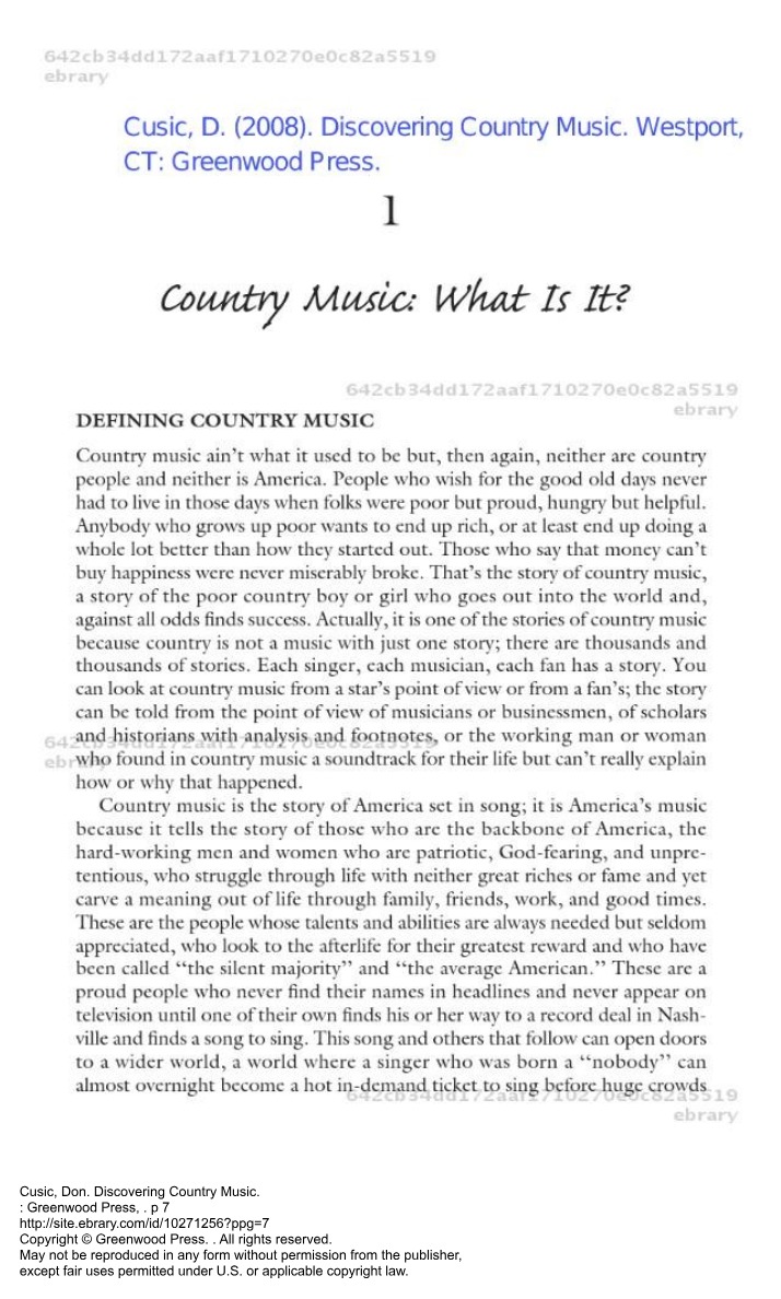 What Is Country Music