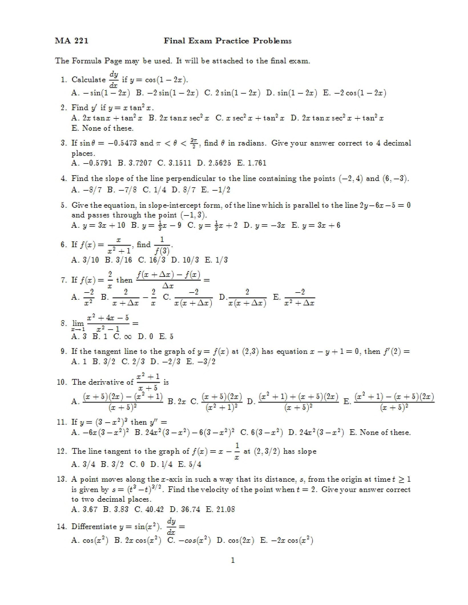 Course Final