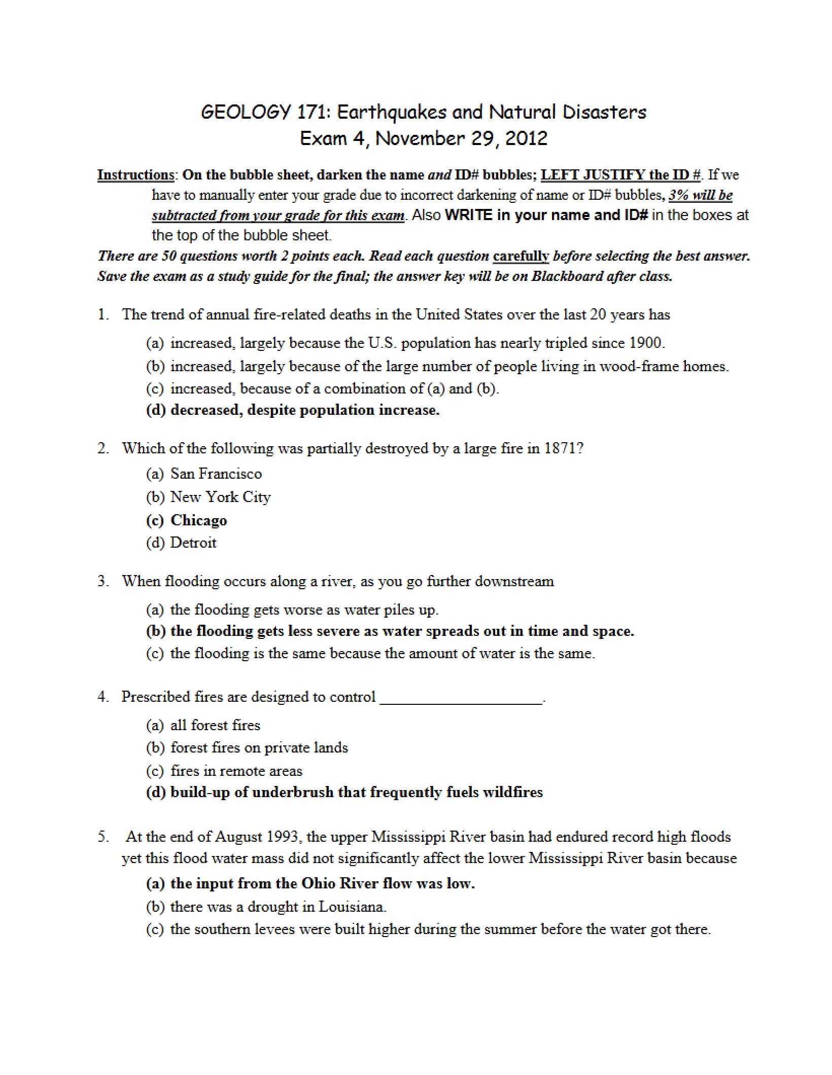 Fall 2012 Exam 4C Solution
