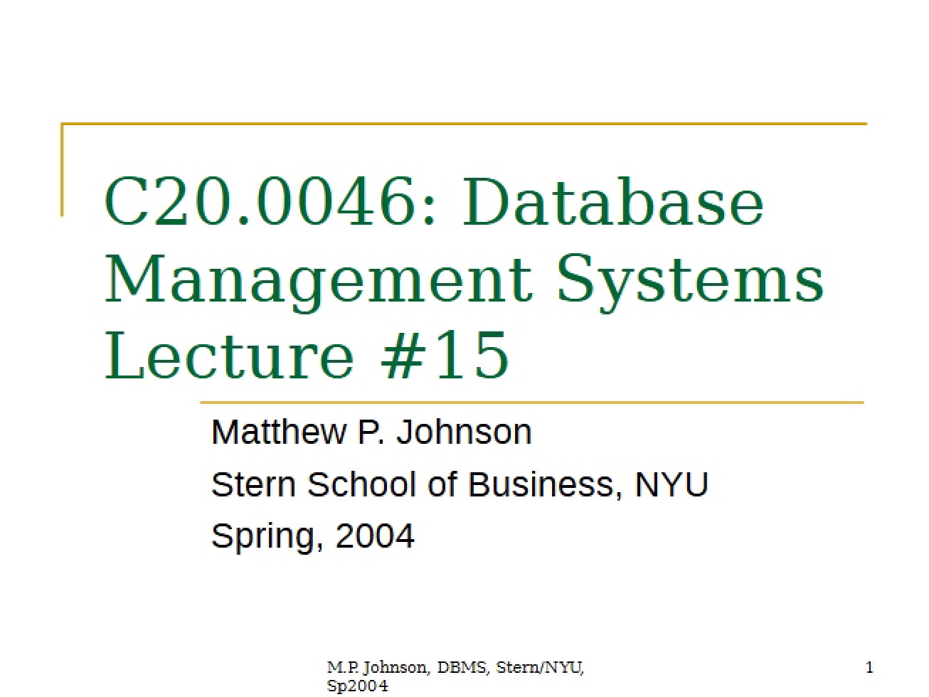 Dealing with Data Class Lecture Notes - INFO-UB 0046