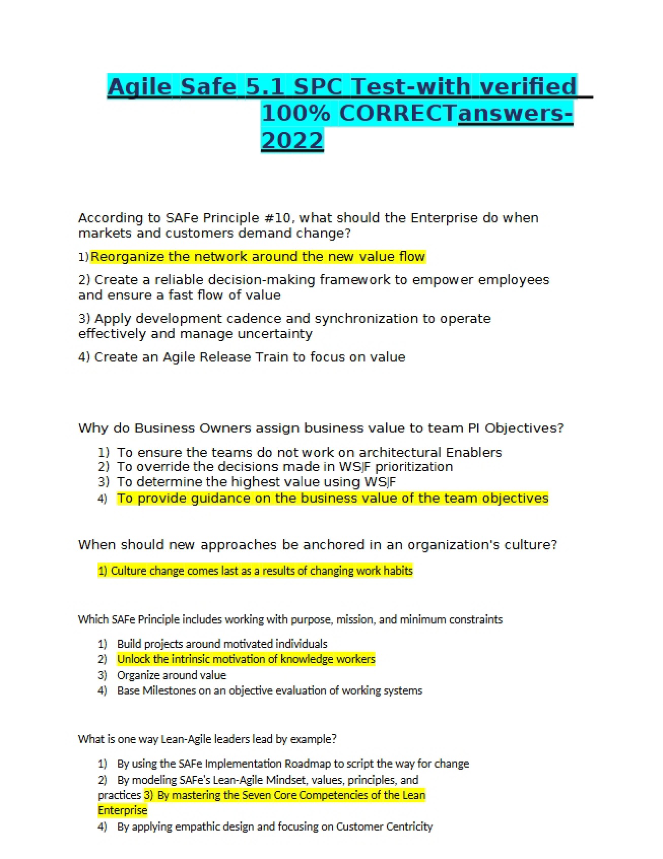 SPC Test (Agile Safe 5.1)