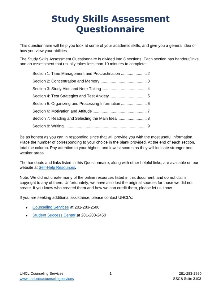 Pre-test Exercises