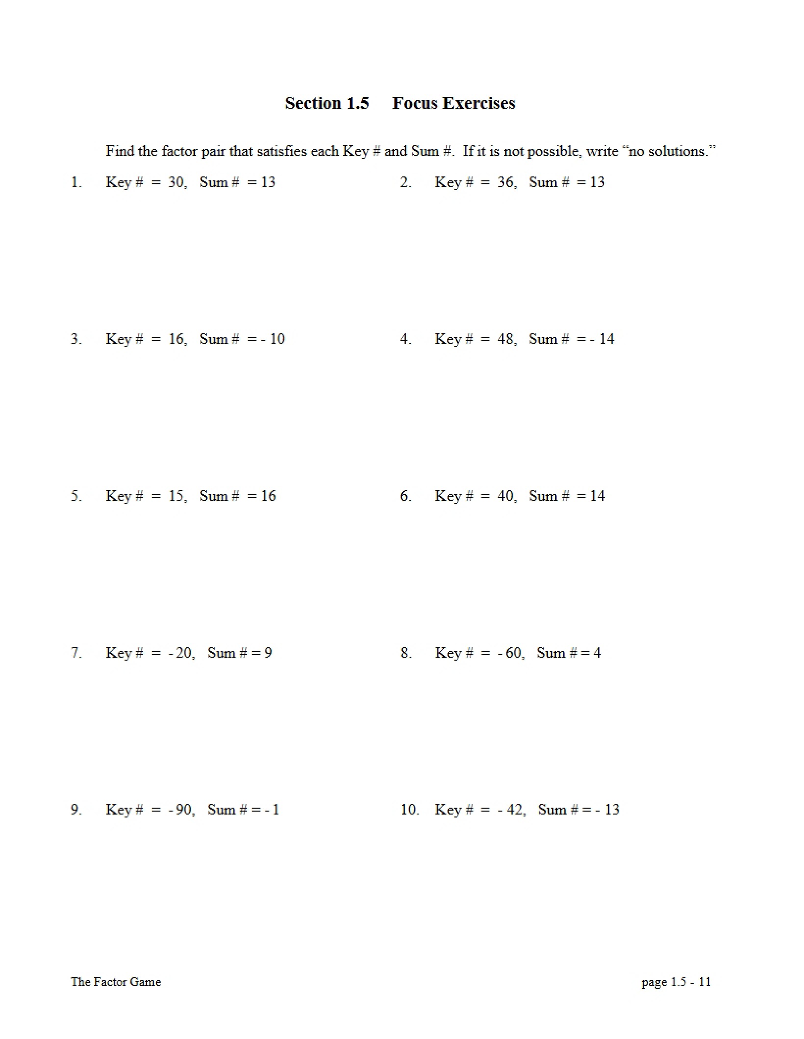 Study Materials for Math 52
