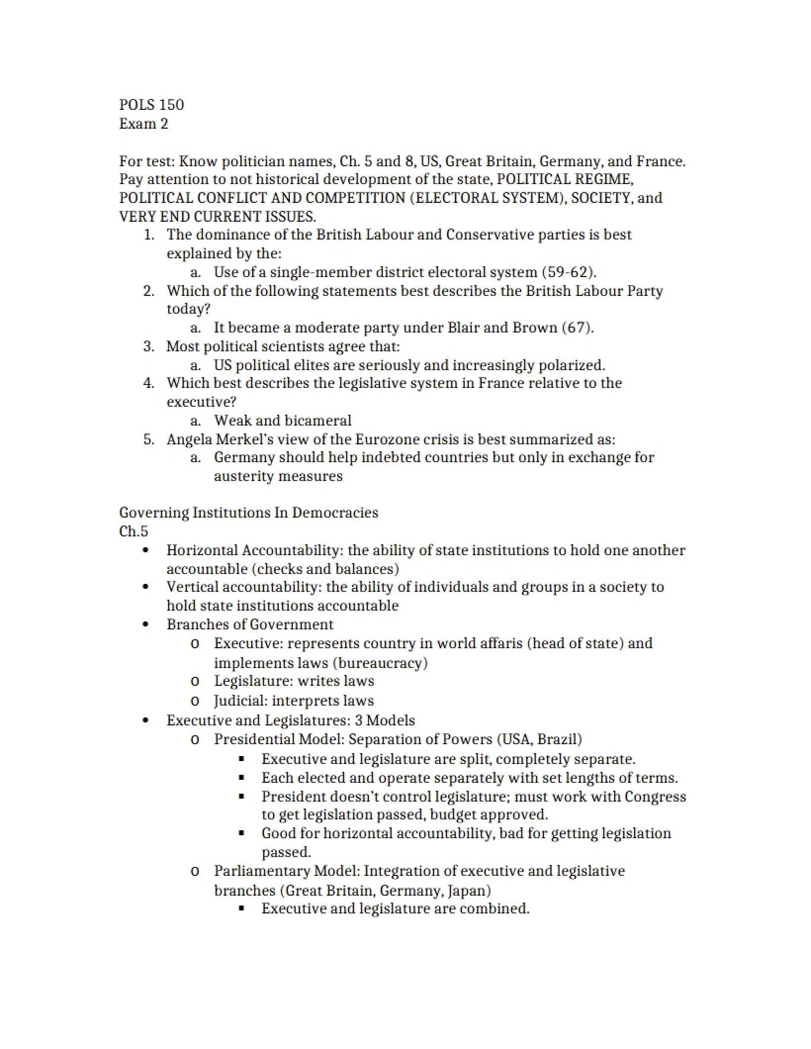Second Exam