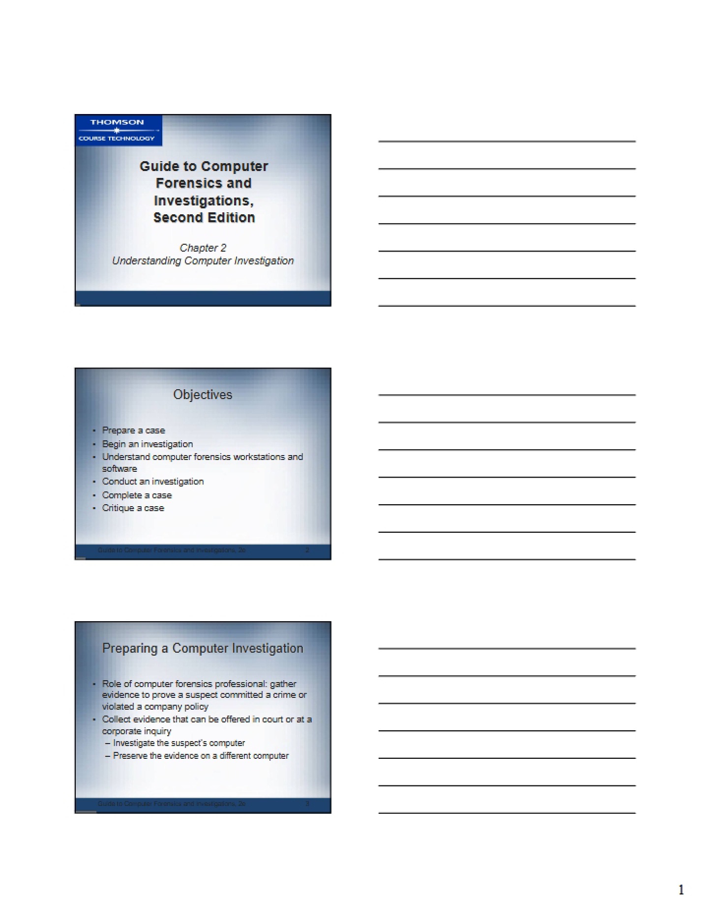 Investigations and Computer Forensics Manual