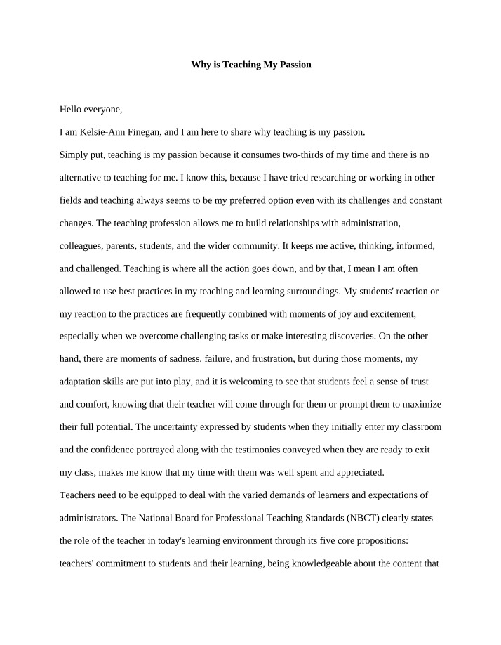 Why Teaching is My Passion