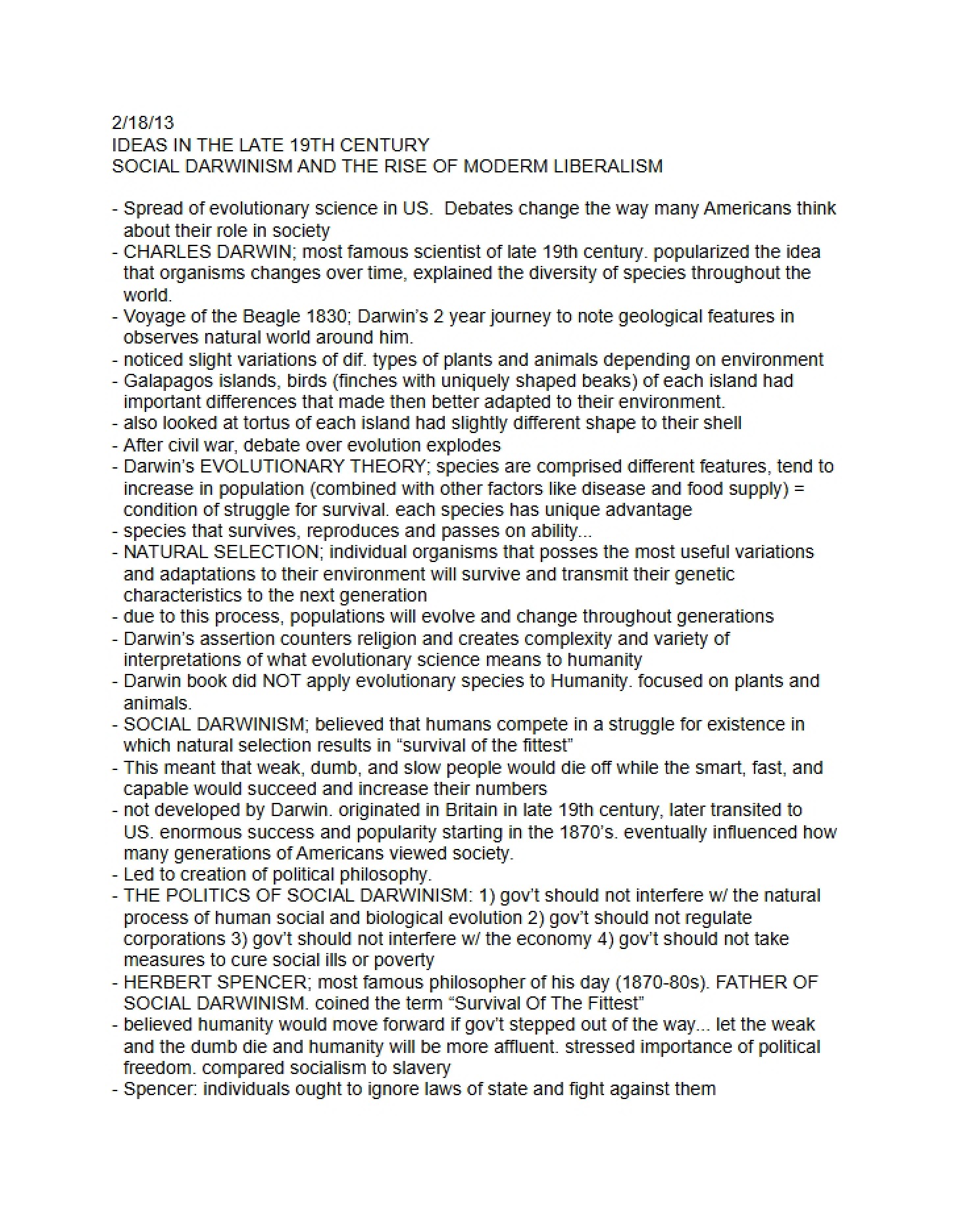 Detailed Study Journal of Lectures