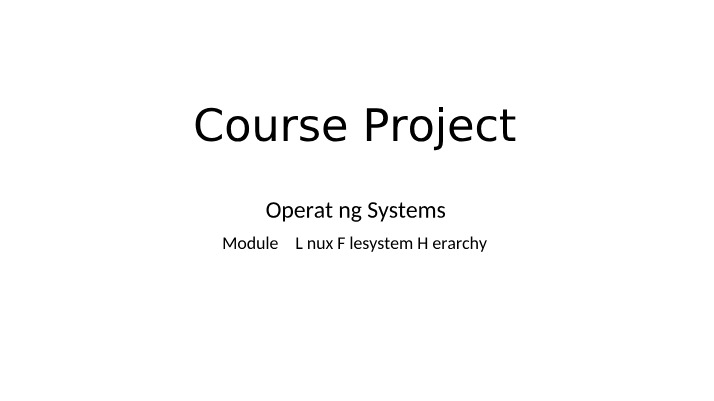 Module 2 Course Project PowerPoint Template